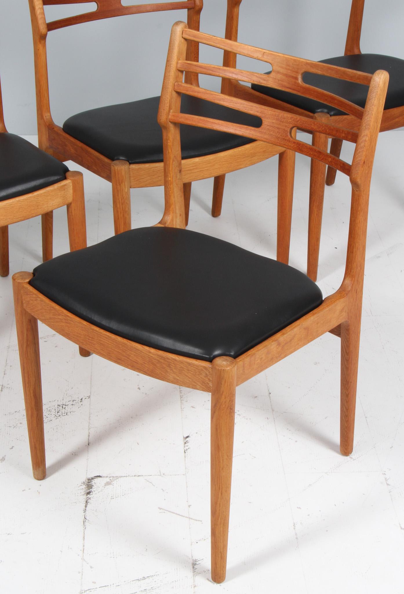 Danish Johannes Andersen four Dining Chairs For Sale