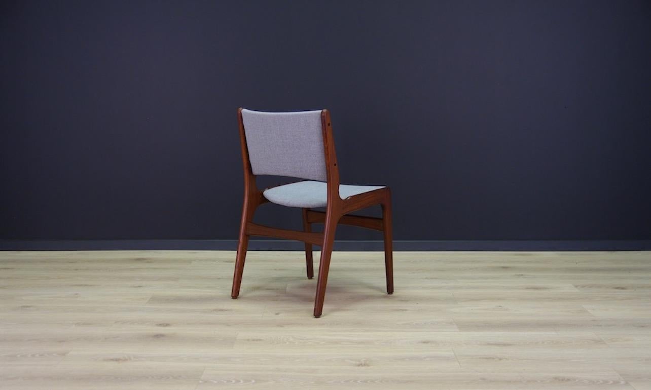 Johannes Andersen Gray Chairs Danish Design Teak Retro, 1960s For Sale 1