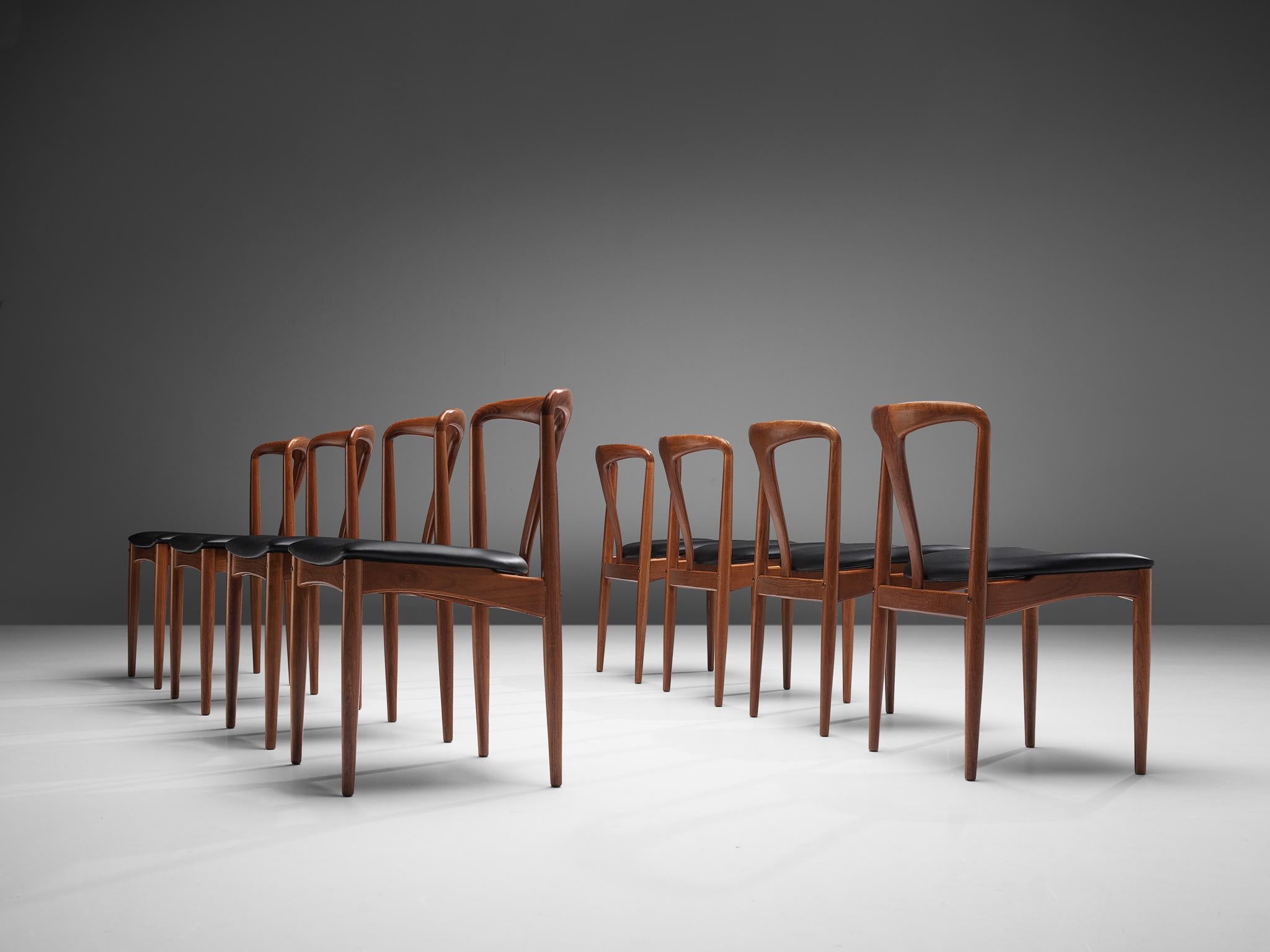 Johannes Andersen 'Juliane' Dining Chairs in Teak 4