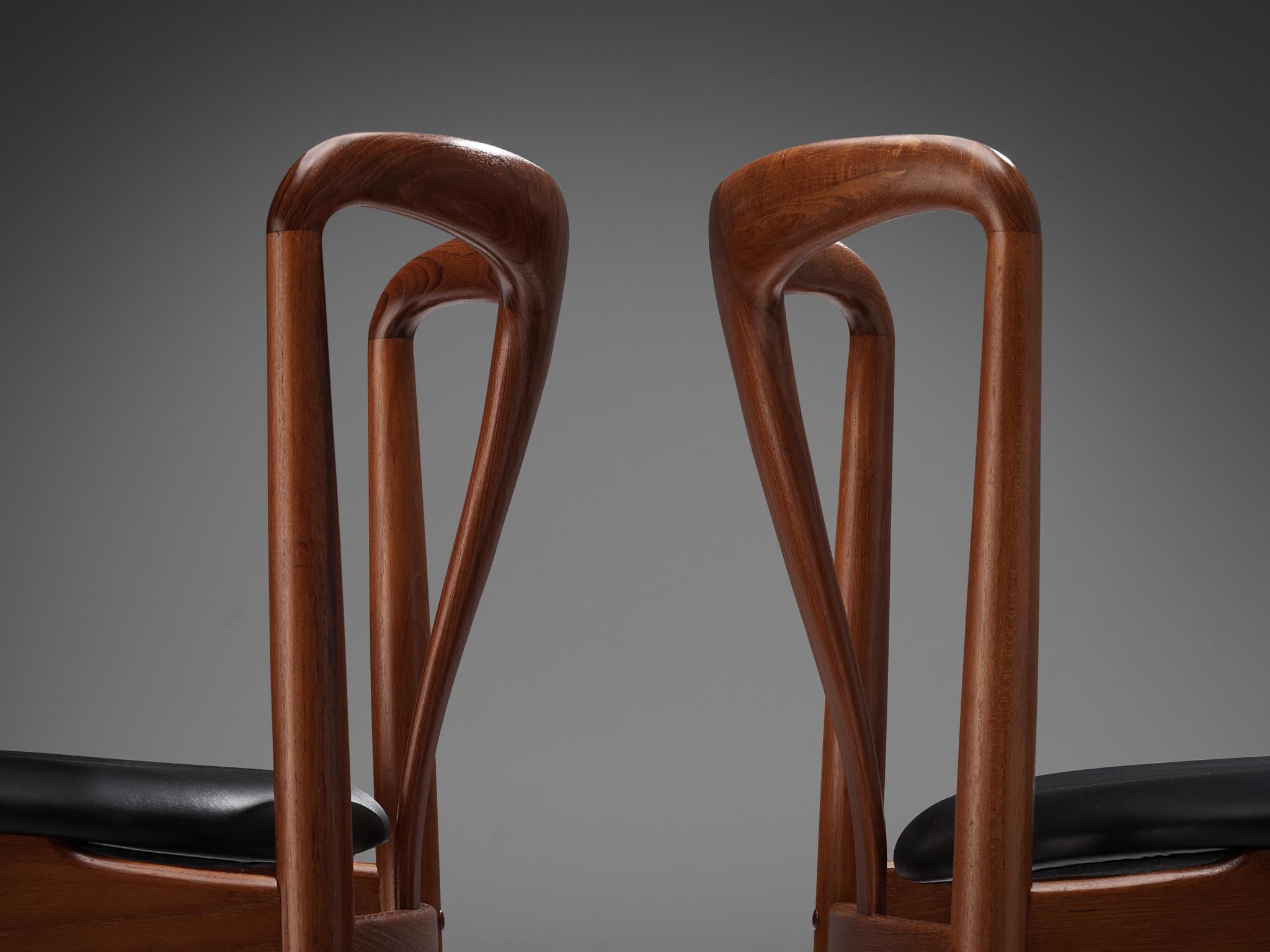 Mid-Century Modern Johannes Andersen 'Juliane' Dining Chairs in Teak