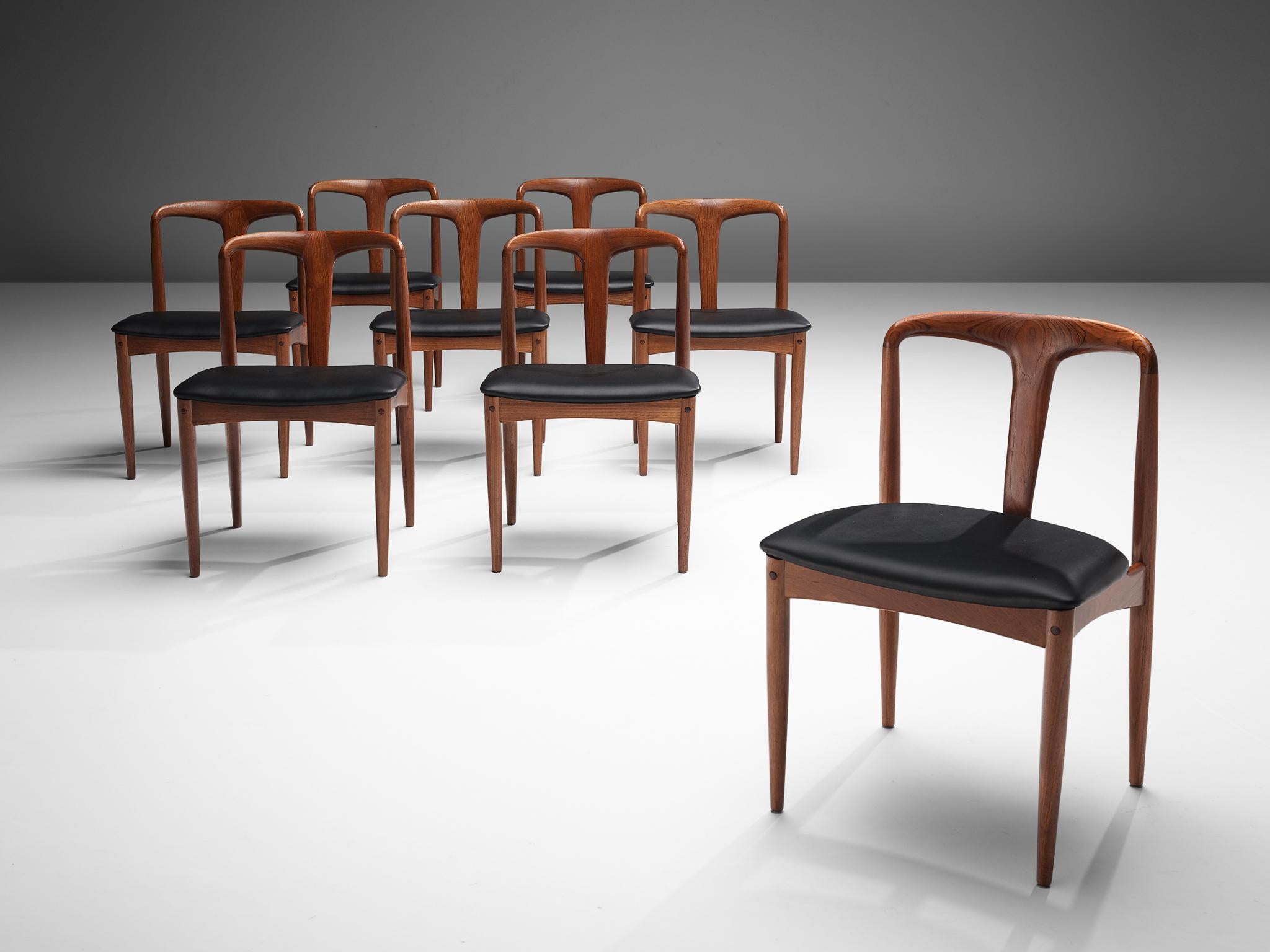Mid-20th Century Johannes Andersen 'Juliane' Dining Chairs in Teak