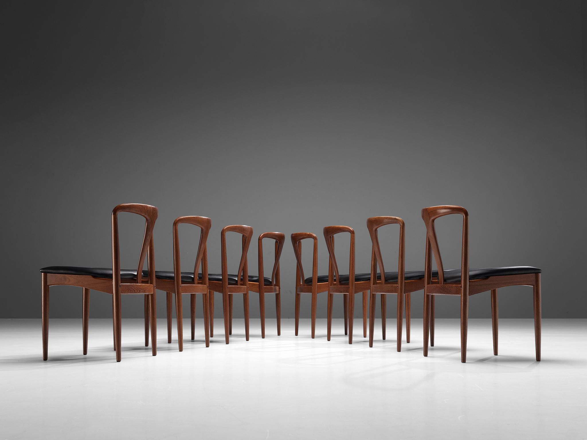 Johannes Andersen 'Juliane' Dining Chairs in Teak 2