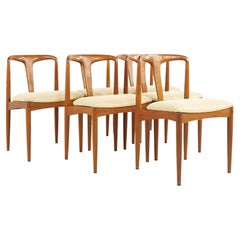 Johannes Andersen Juliane Mid-Century Teak Dining Chairs, Set of 6