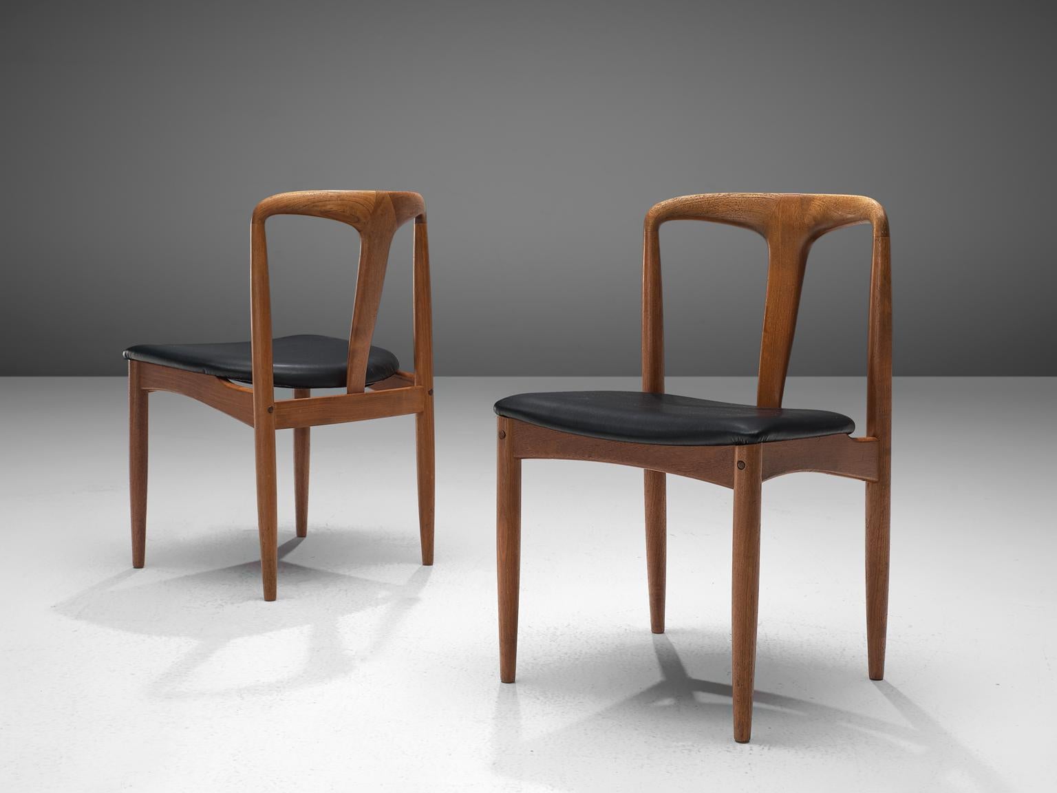 Mid-20th Century Johannes Andersen Large Set 'Juliane' Dining Chairs in Teak