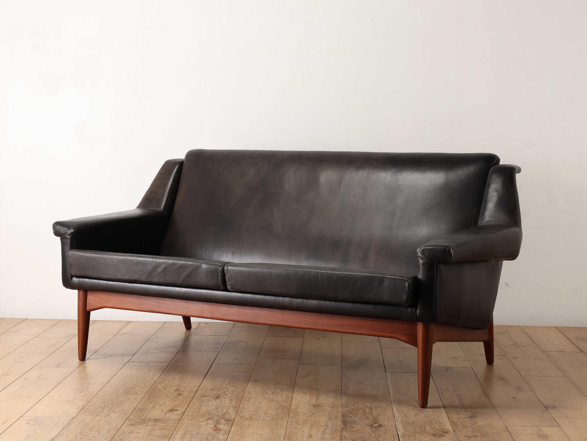 Canapé en cuir Johannes Andersen en vente 2