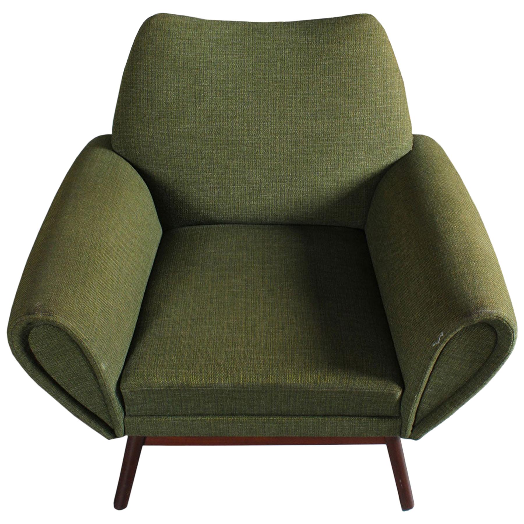 Johannes Andersen Lounge Chair in Green