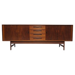 Vintage Johannes Andersen Mid-century Danish Brazilian Rosewood Credenza