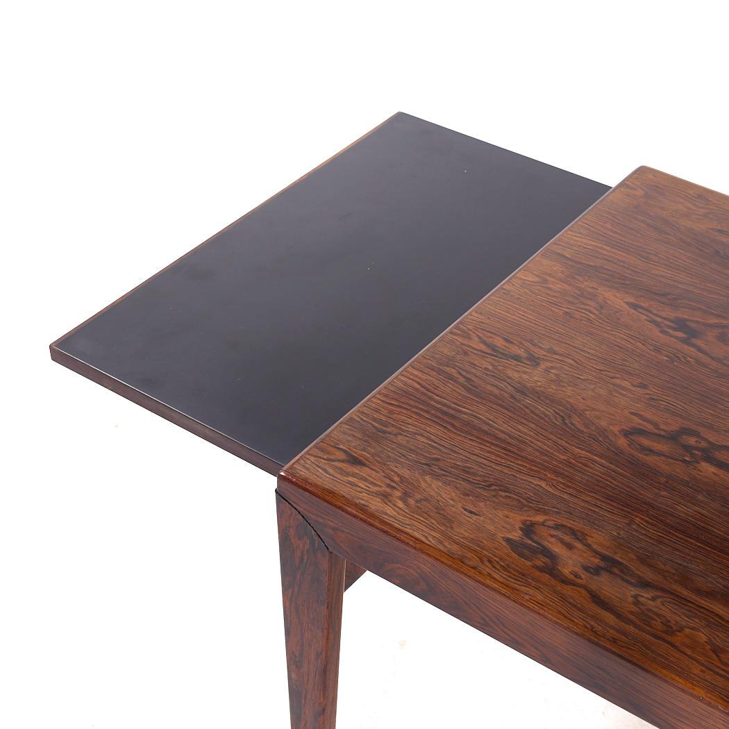 Johannes Andersen Table basse à feuilles cachées en palissandre danois du milieu du siècle dernier en vente 2