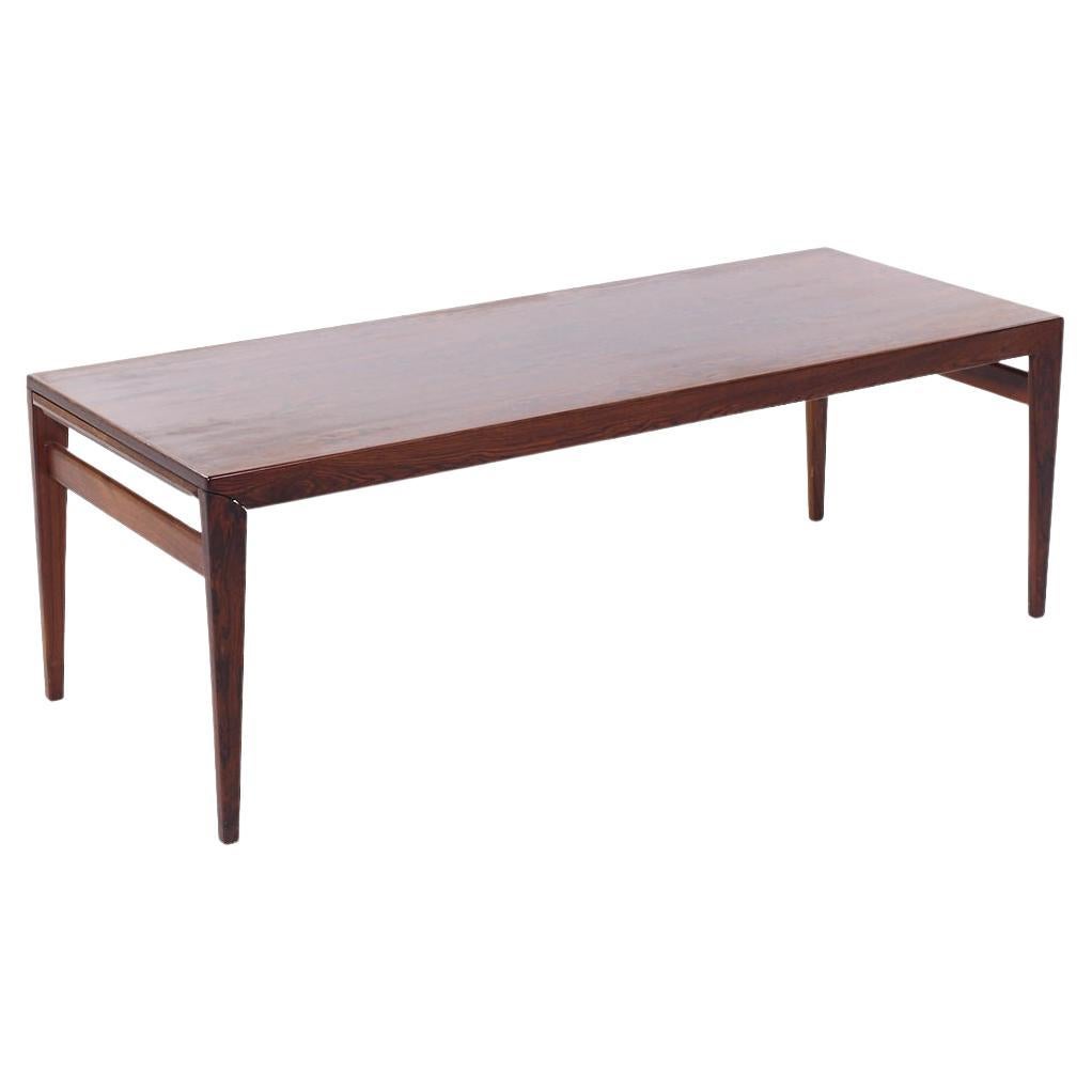 Johannes Andersen Mid Century Danish Rosewood Hidden Leaf Couchtisch
