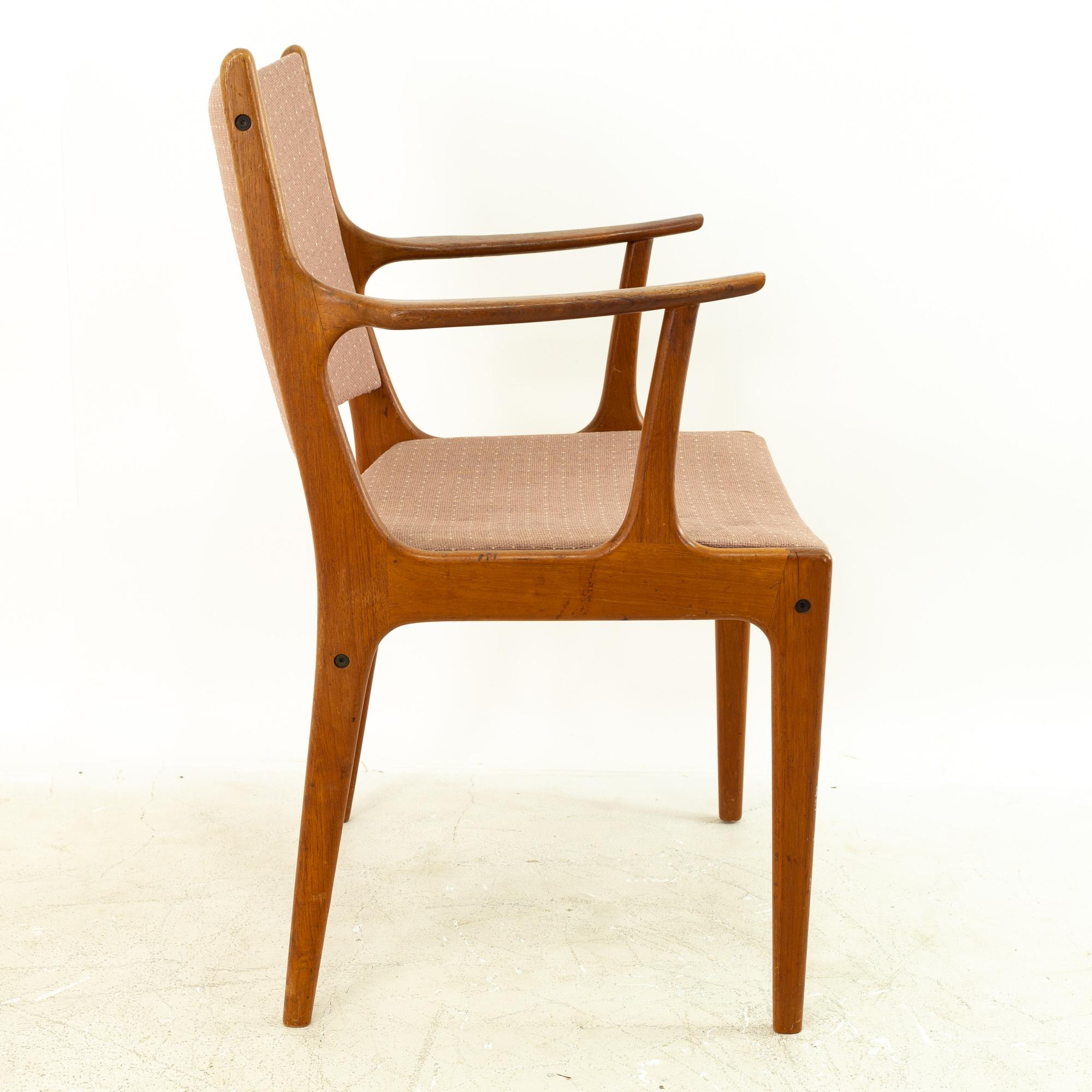 Johannes Andersen for Uldum Mobelfabrik Teak Dining Chairs, Set of 5 4