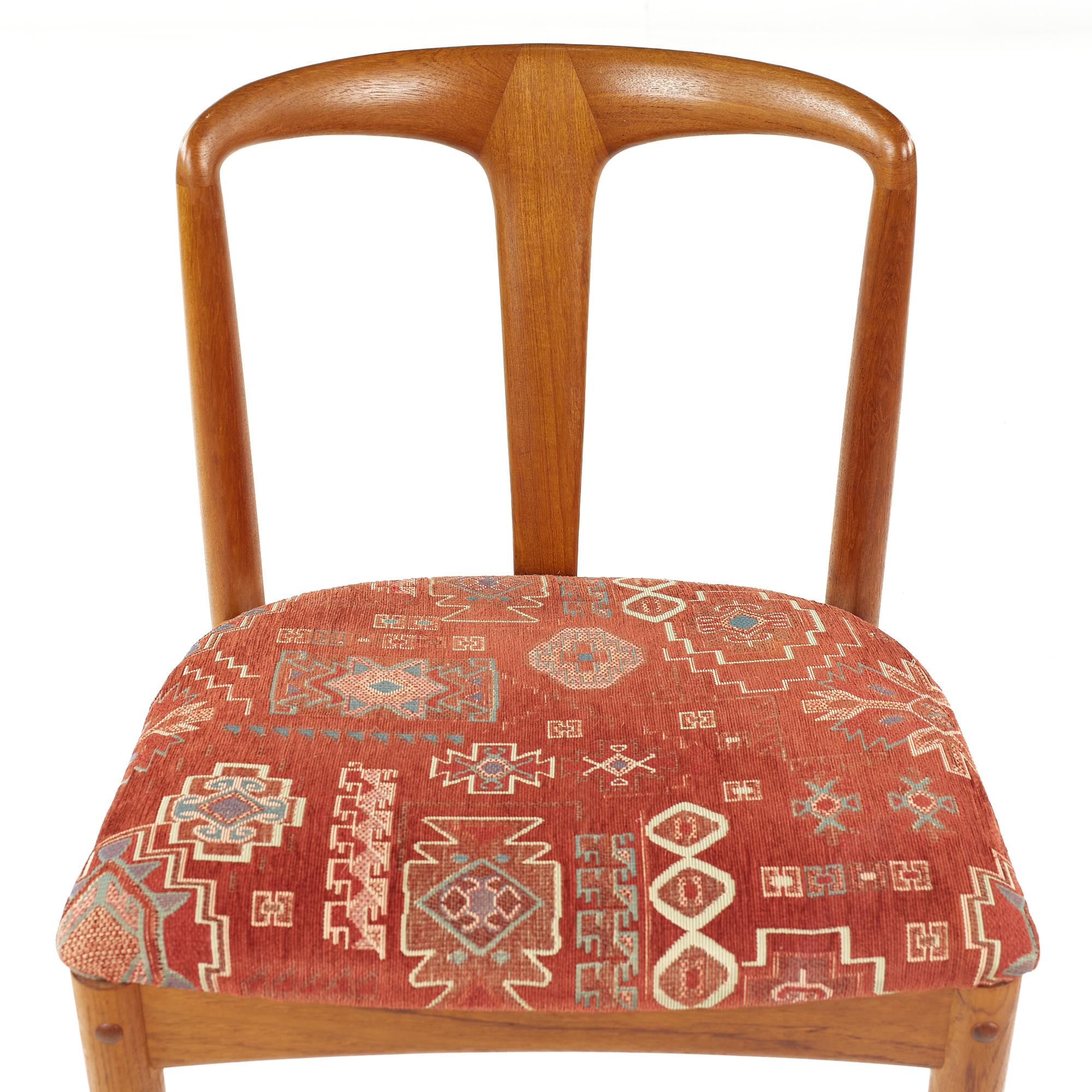 SOLD 03/03/23 Johannes Andersen Mid Century Teak Juliane Dining Chairs, Set of 4 For Sale 4