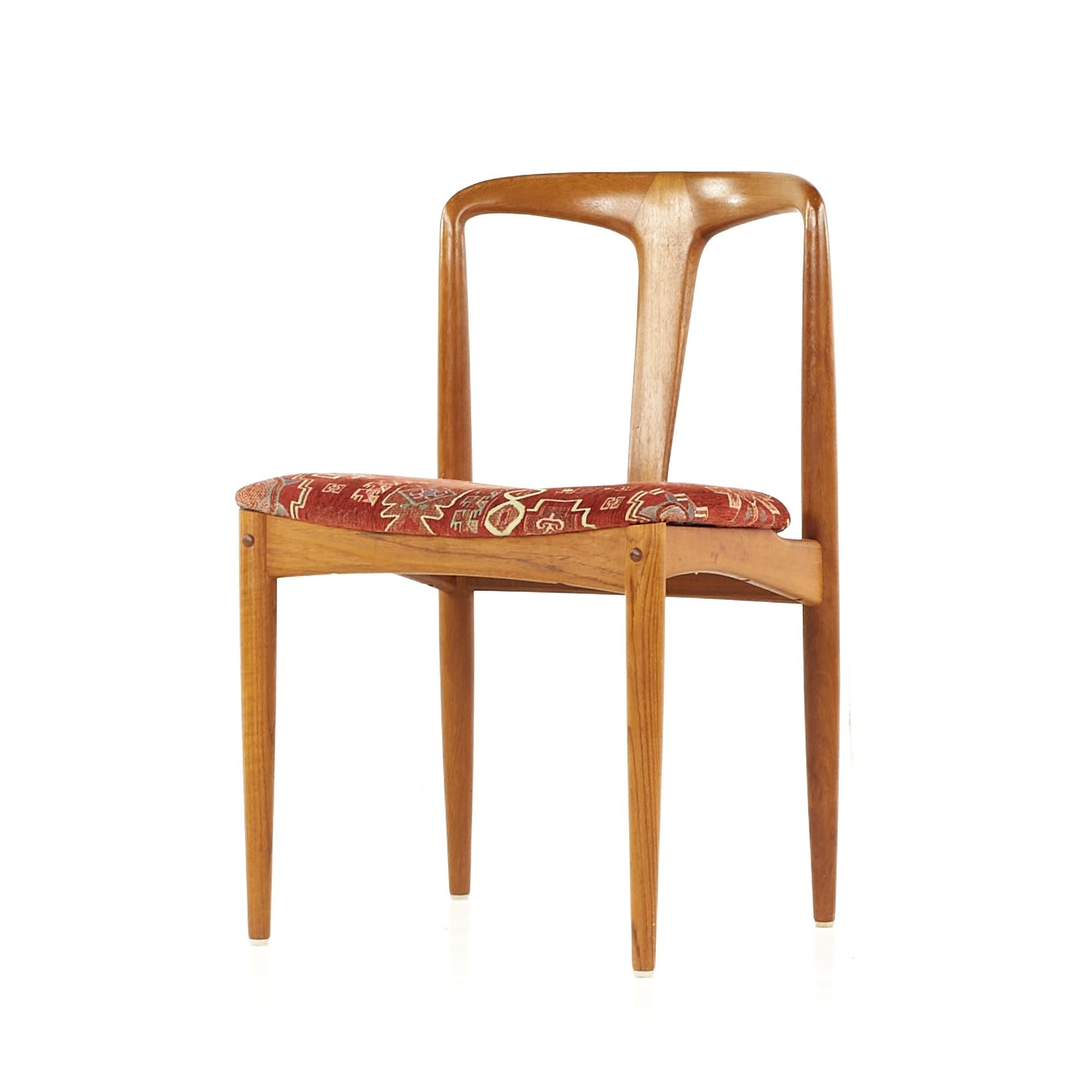 Late 20th Century SOLD 03/03/23 Johannes Andersen Mid Century Teak Juliane Dining Chairs, Set of 4 For Sale