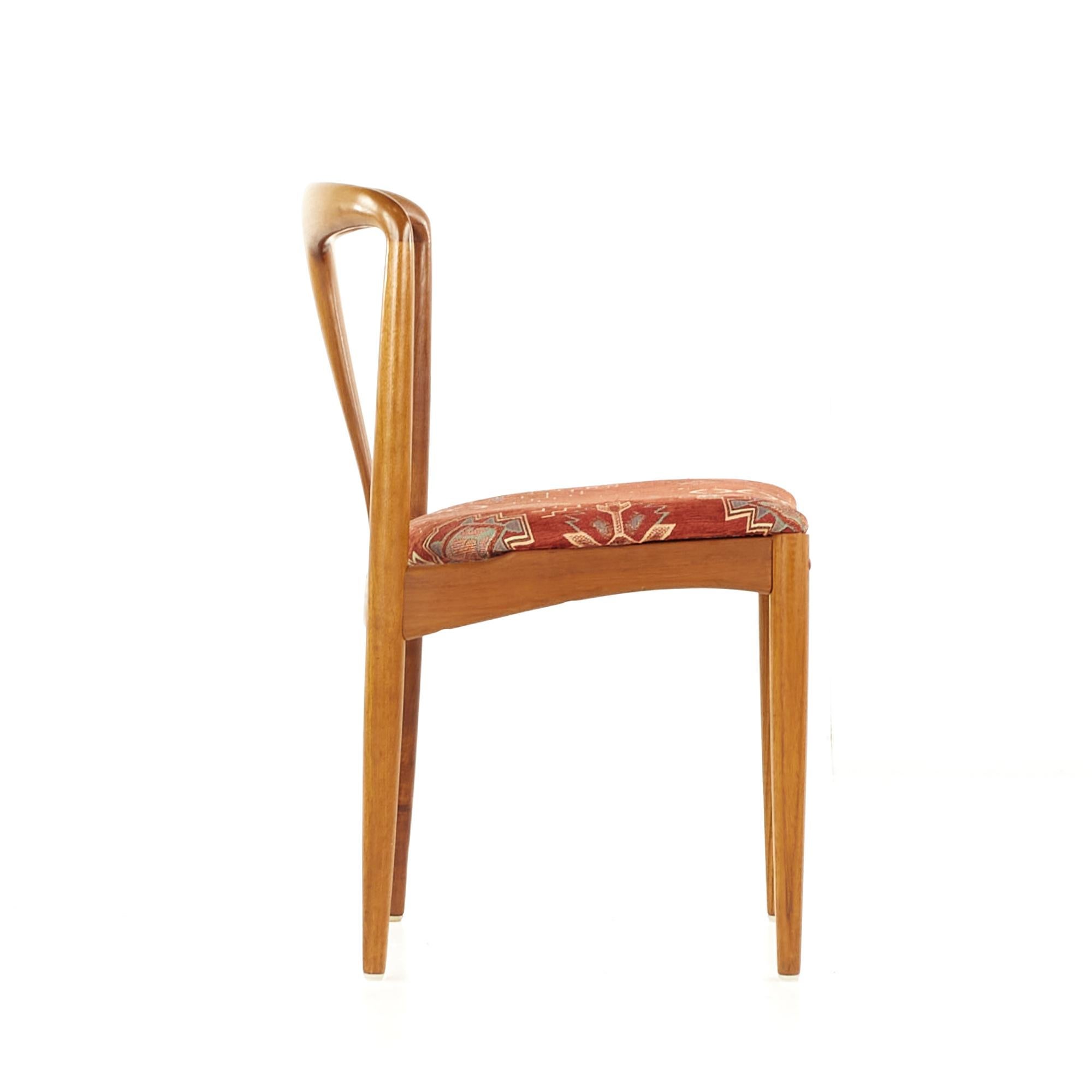 Upholstery SOLD 03/03/23 Johannes Andersen Mid Century Teak Juliane Dining Chairs, Set of 4 For Sale