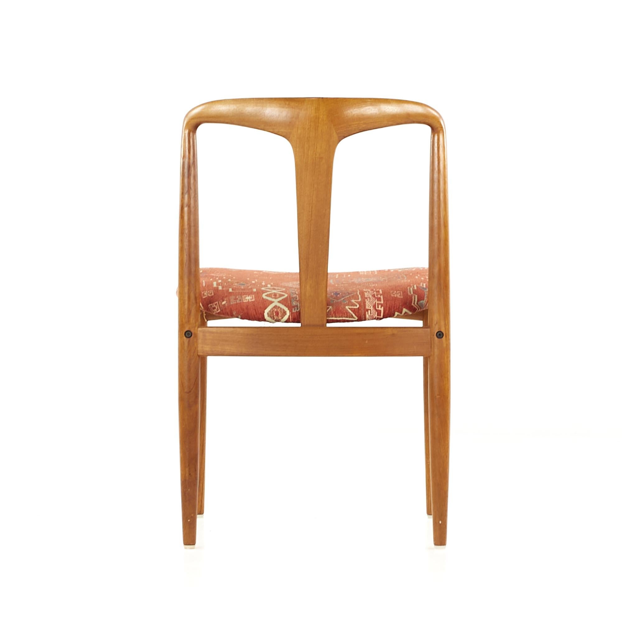 SOLD 03/03/23 Johannes Andersen Mid Century Teak Juliane Dining Chairs, Set of 4 For Sale 1