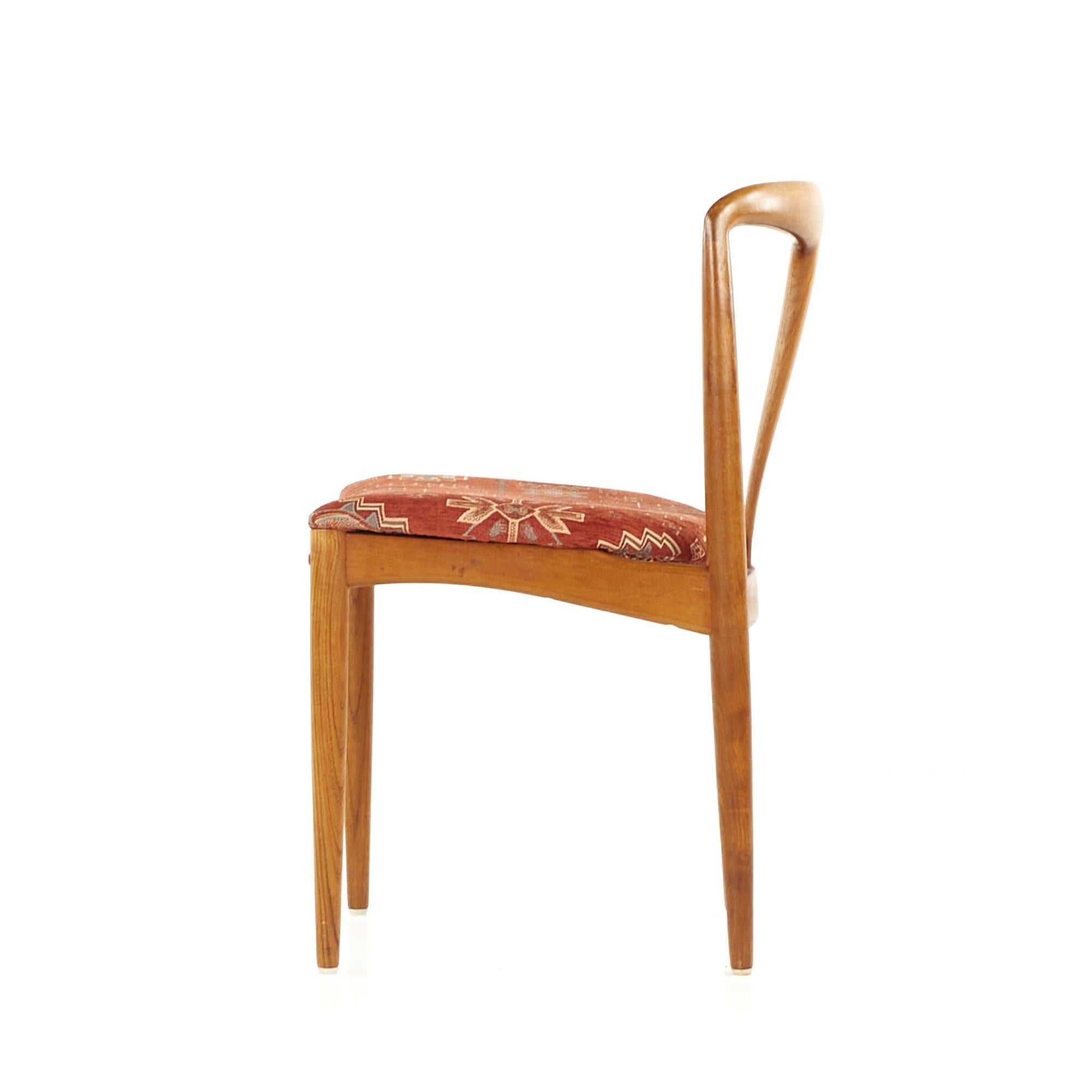 SOLD 03/03/23 Johannes Andersen Mid Century Teak Juliane Dining Chairs, Set of 4 For Sale 2