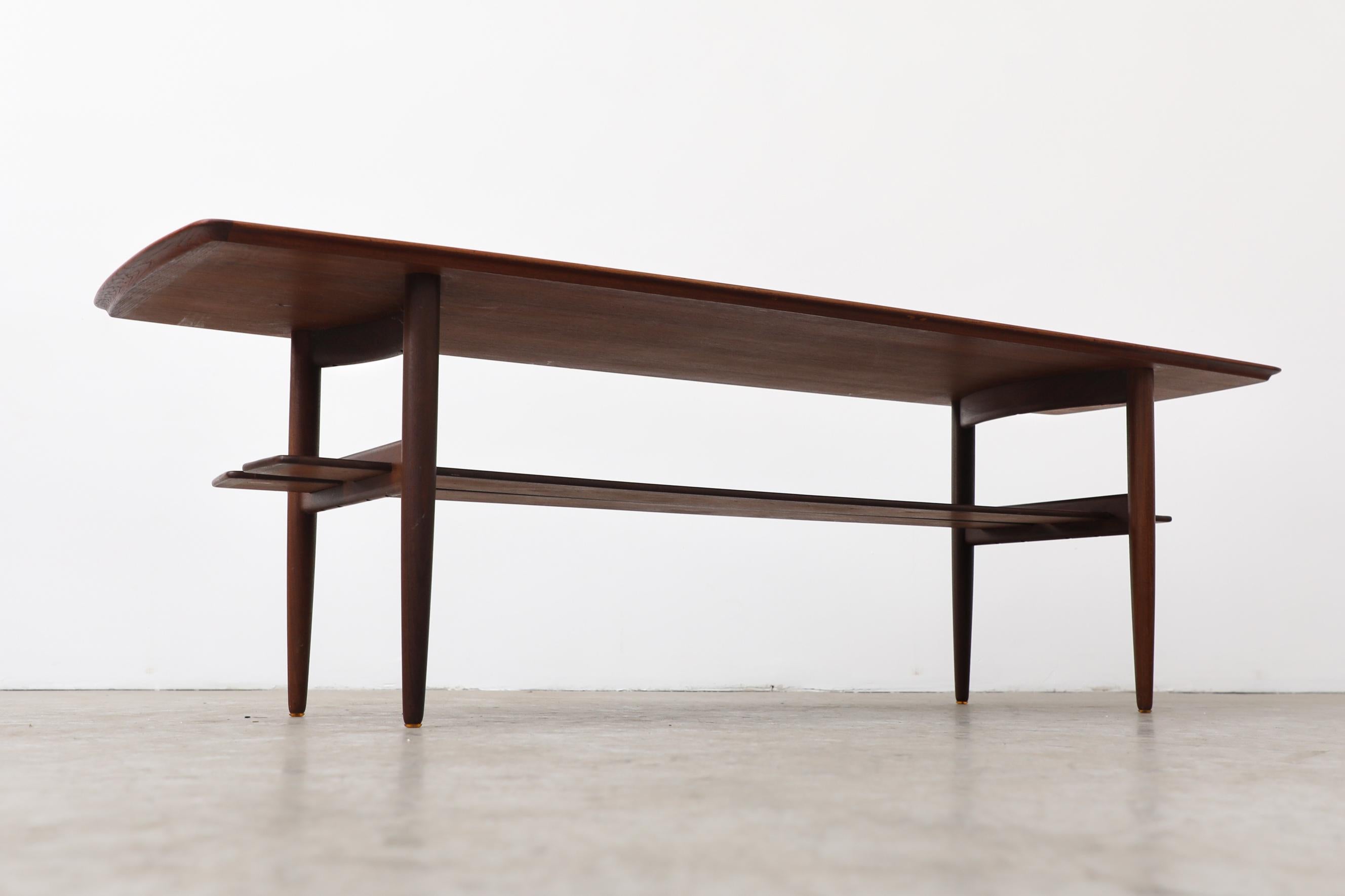 Johannes Andersen Modernist Coffee Table with Lower Shelf 3