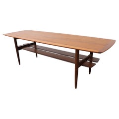 Johannes Andersen Modernist Coffee Table with Lower Shelf