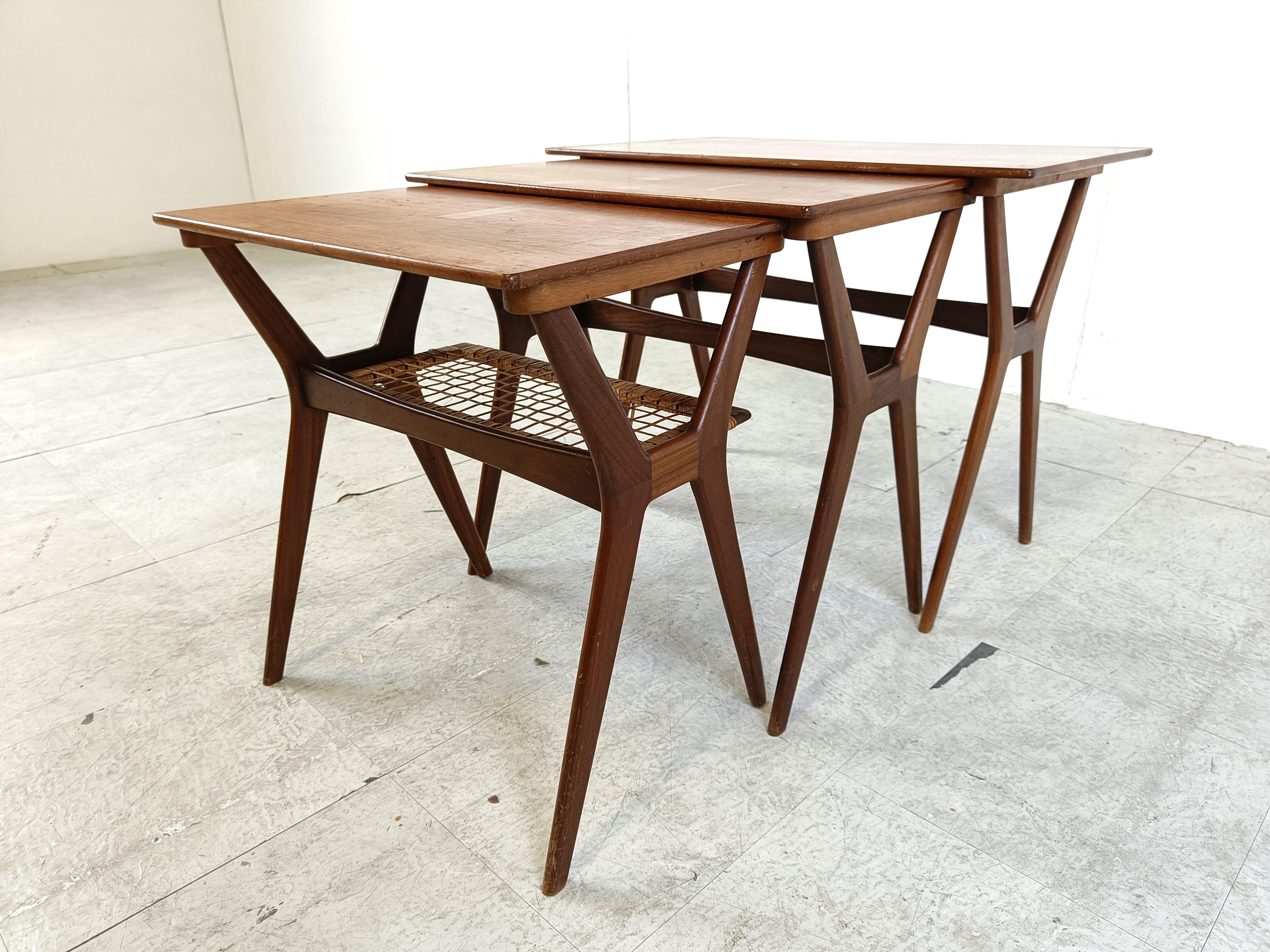 Johannes Andersen nesting tables, 1960s 4