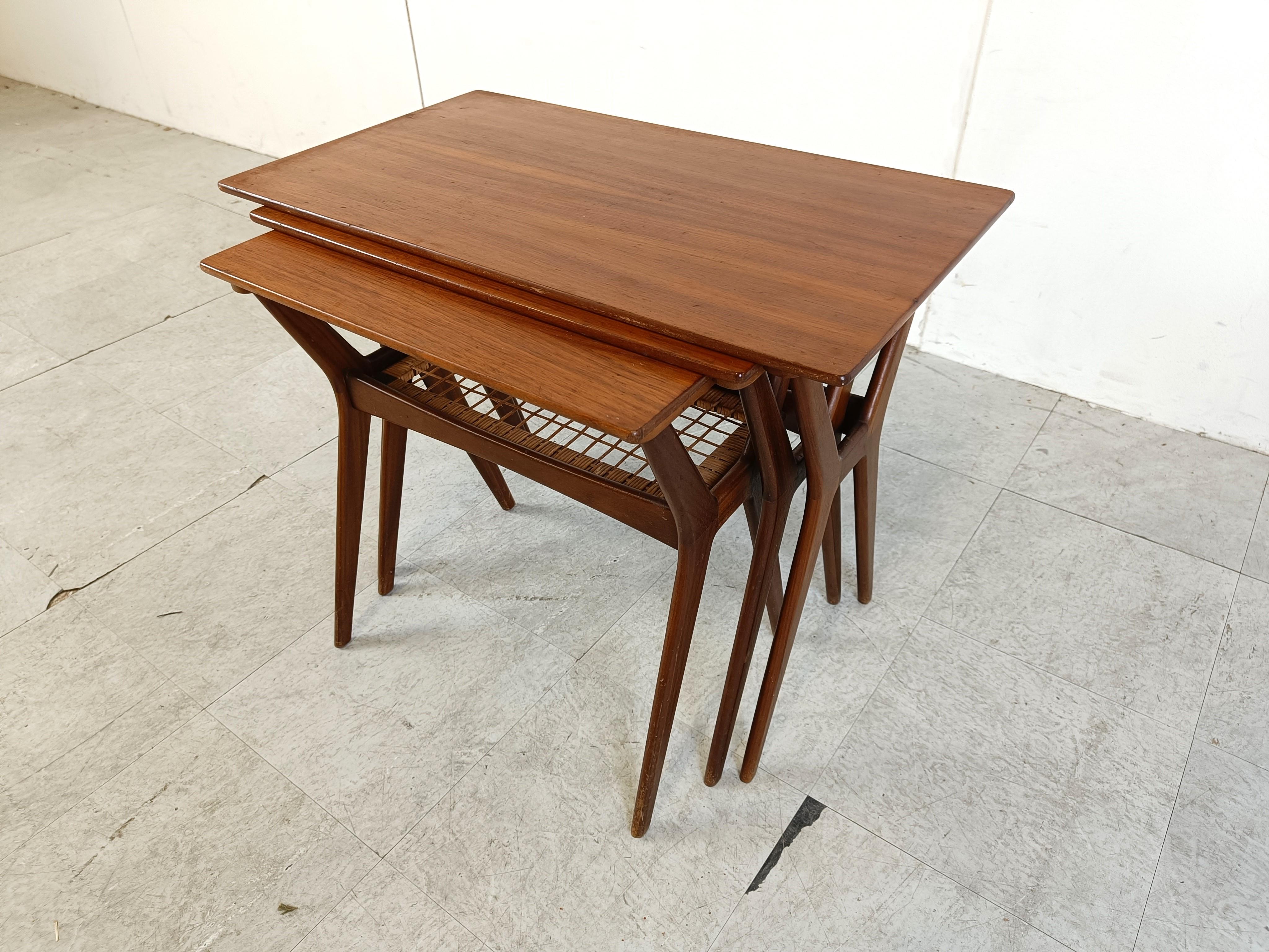 Mid-20th Century Johannes Andersen nesting tables, 1960s