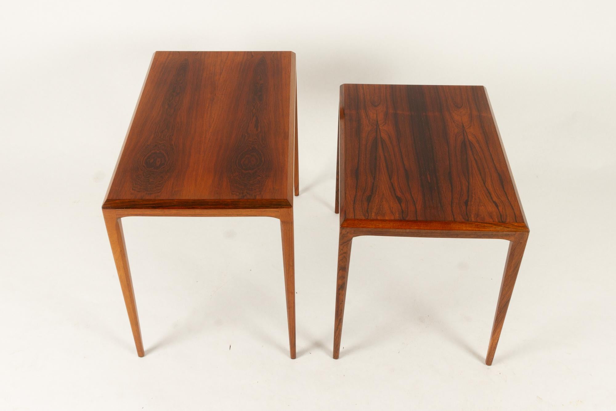 Johannes Andersen Nesting Tables by CFC Silkeborg Denmark, 1960s 4