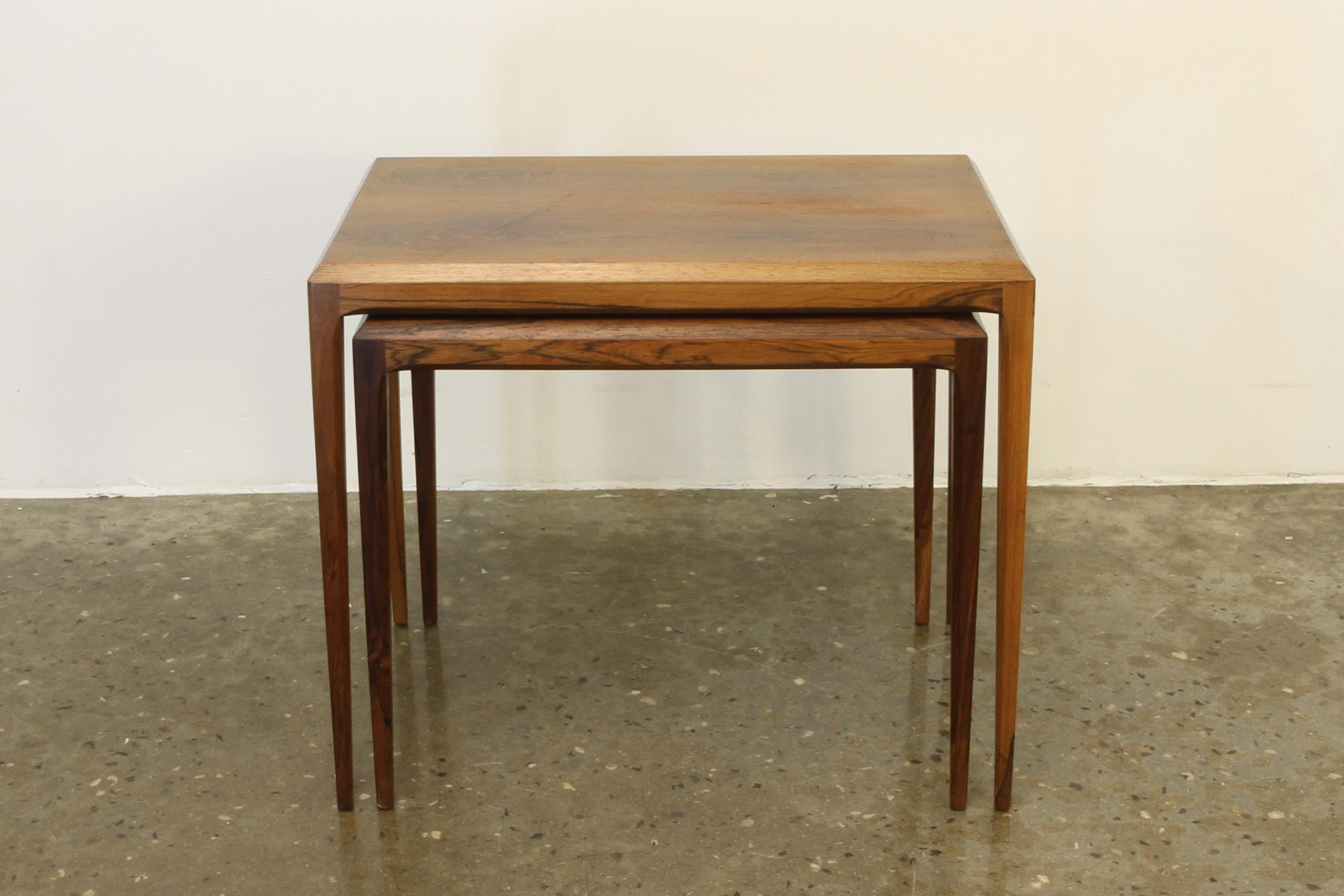 Johannes Andersen Nesting Tables by CFC Silkeborg Denmark, 1960s In Good Condition In Asaa, DK