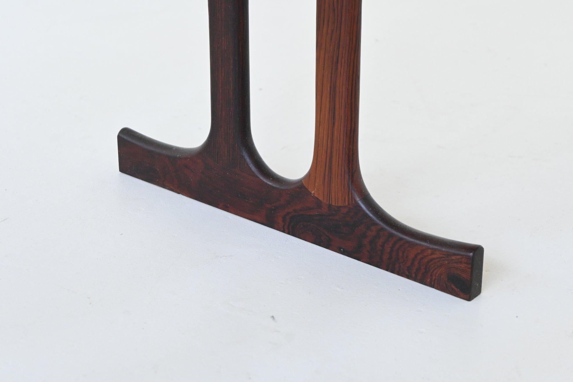 Johannes Andersen nesting tables in rosewood Silkeborg Denmark 1960 For Sale 10