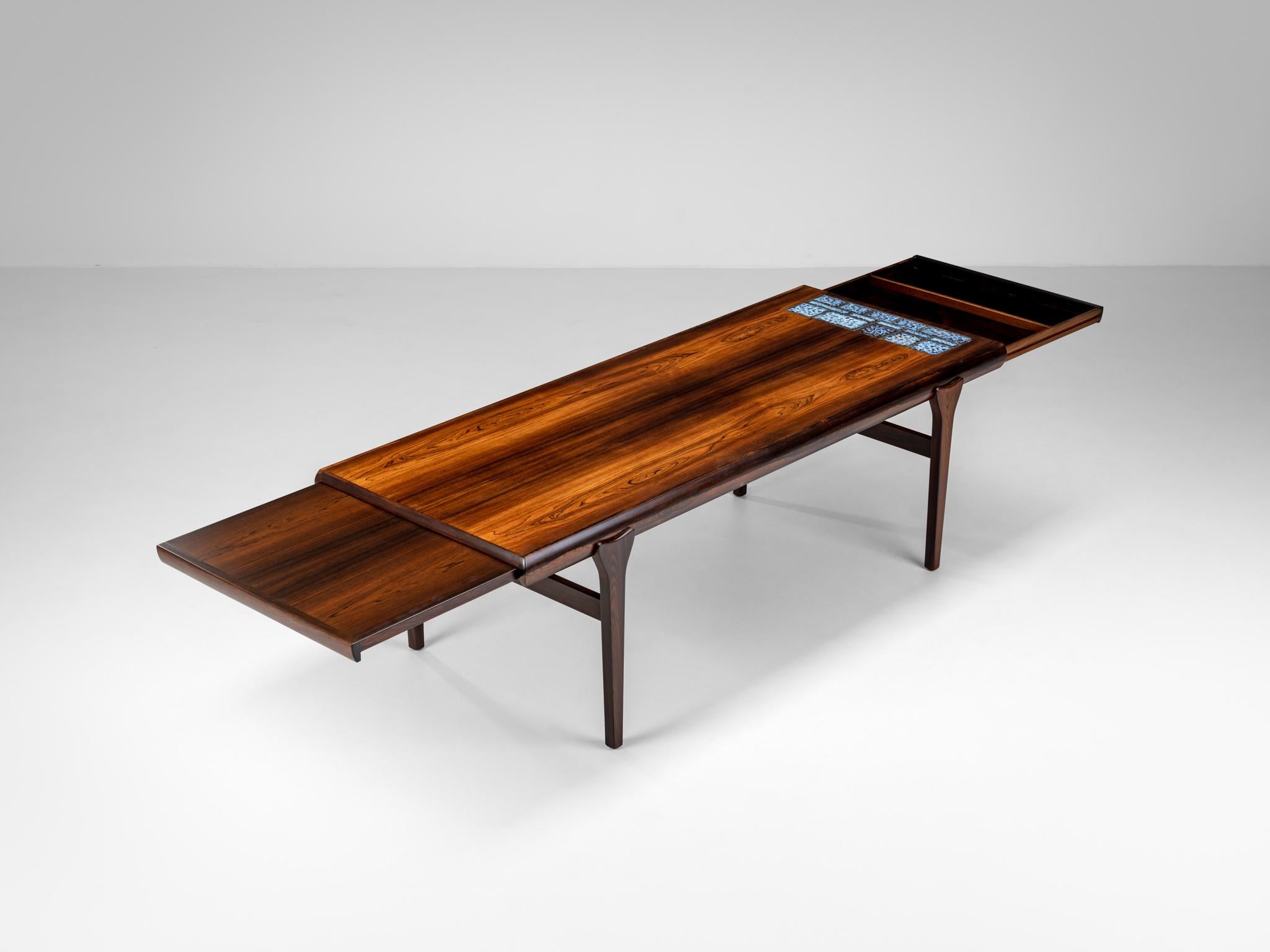 20th Century Johannes Andersen Rosewood Coffee Table for CFC Silkeborg, Denmark, C1960 For Sale