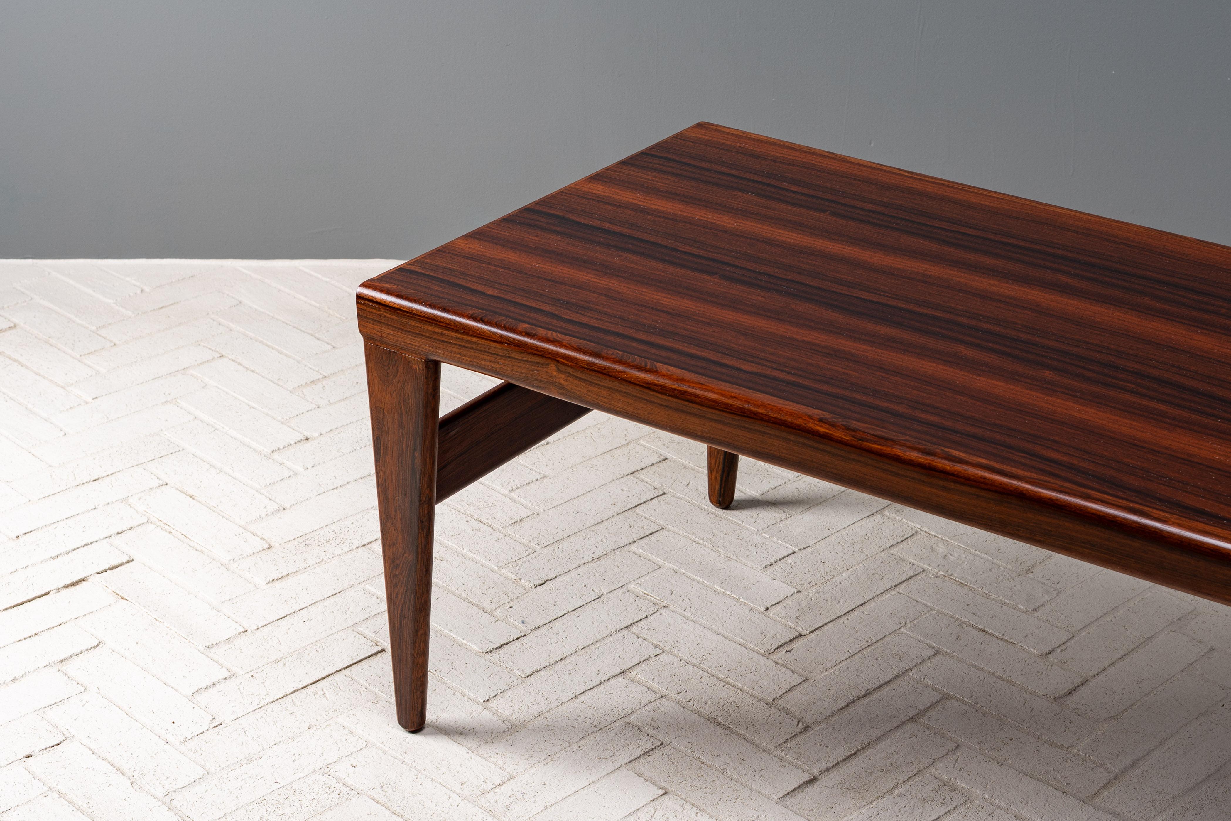 Danish Johannes Andersen Rosewood Coffee Table For Sale