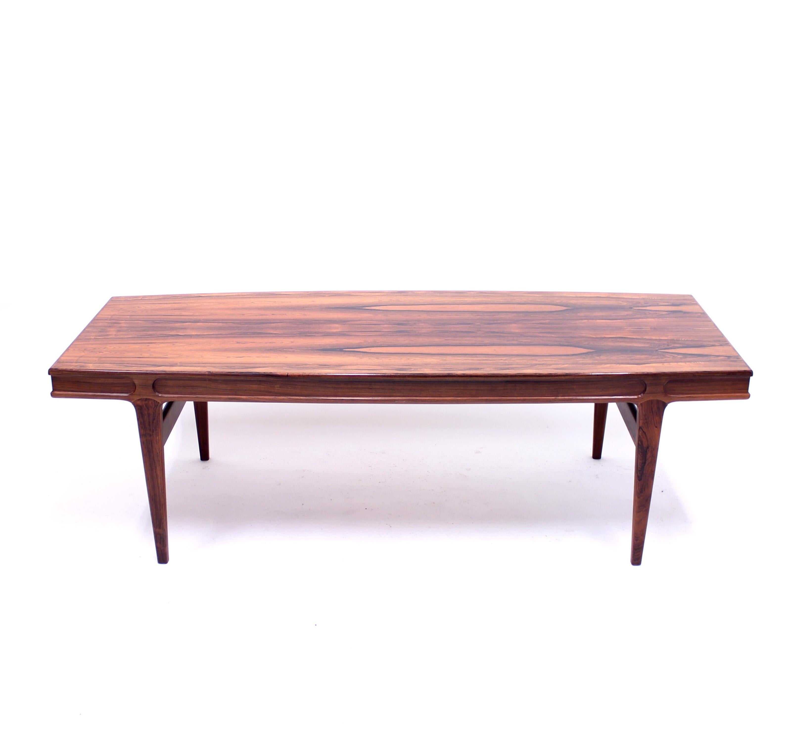Laminate Johannes Andersen, Rosewood Coffee Table for Trensum, 1960s