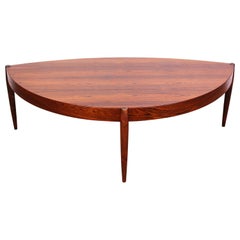 Johannes Andersen Rosewood Coffee Table for Tresnum, 1950s