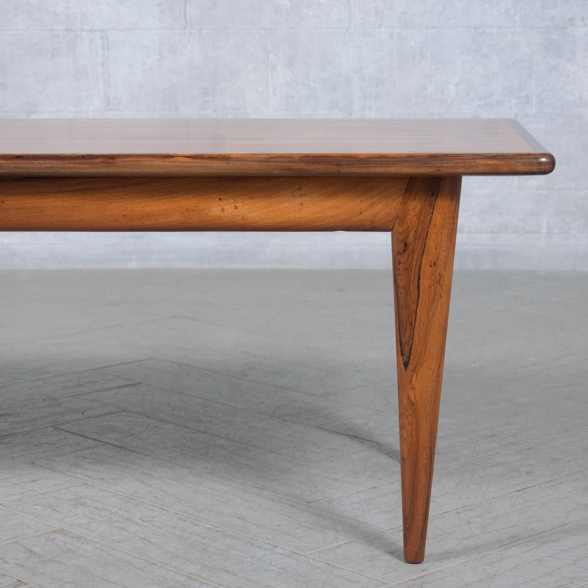 Scandinavian Modern Modern Scandinavian Rosewood Coffee Table: Mid-Century Elegance For Sale