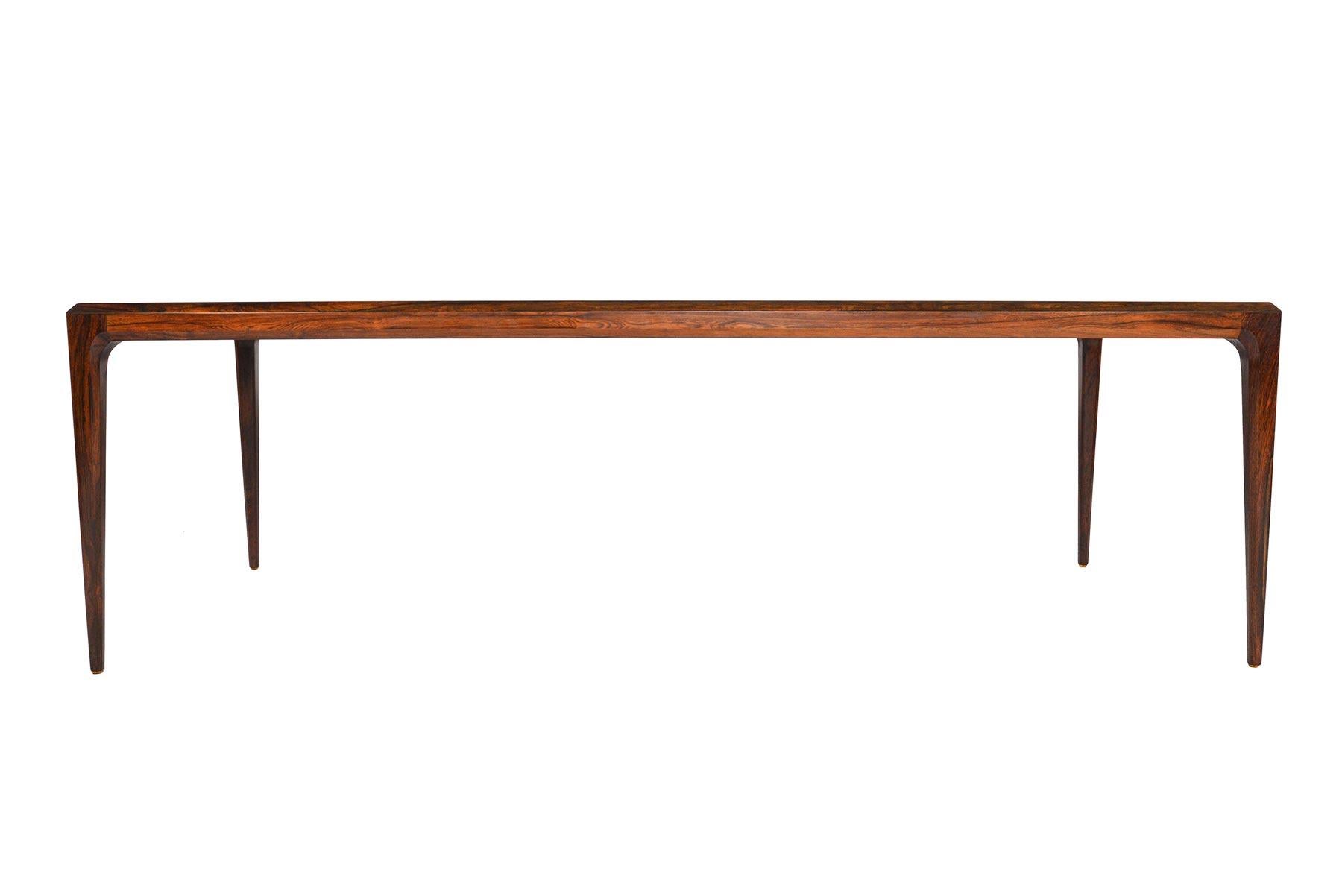 Johannes Andersen Rosewood Coffee Table with Tile 1