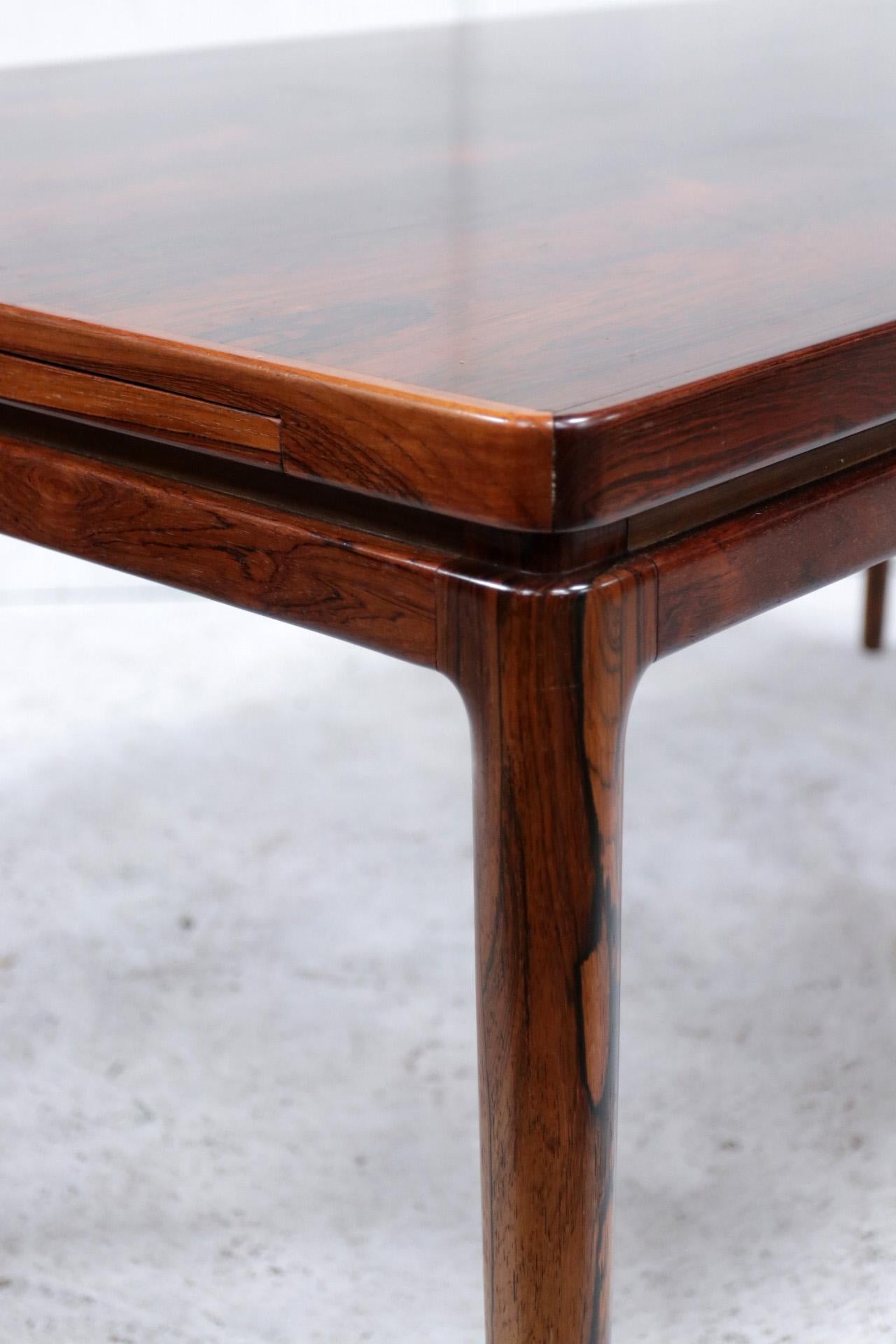 Johannes Andersen Rosewood Dining Table Christian Linneberg, Denmark, 1964 4