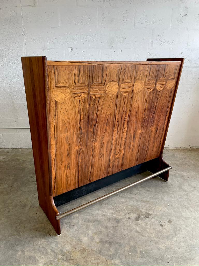 Mid-Century Modern Johannes Andersen Rosewood Dry Bar Danish Mid Century For Sale