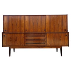 Buffet haut en palissandre de Johannes Andersen, milieu de siècle danois
