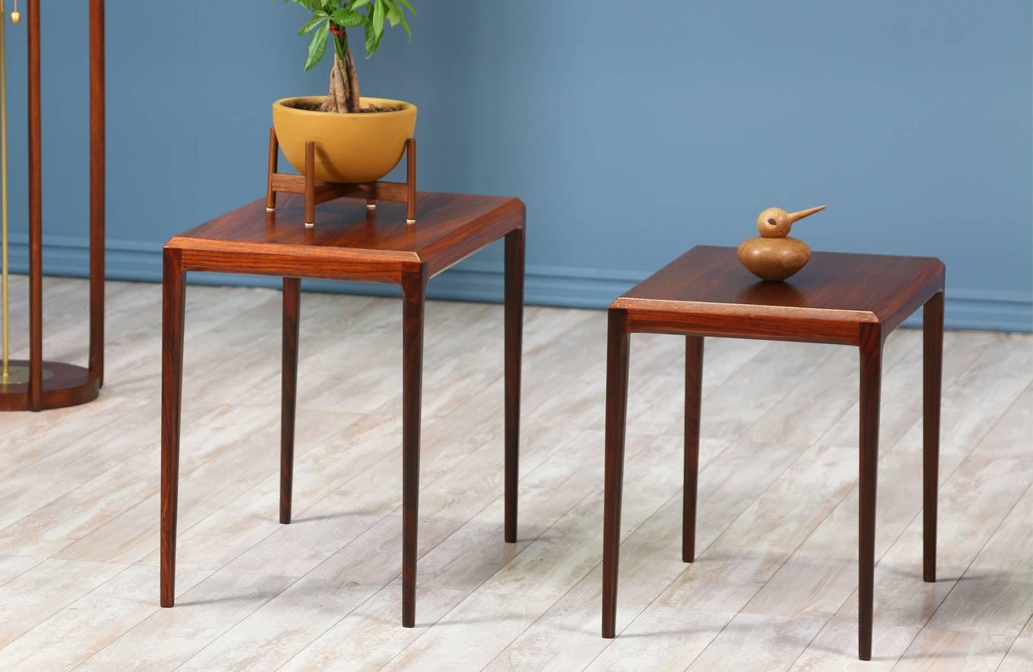 Johannes Andersen Nesting Tables for CFC Silkeborg In Excellent Condition In Los Angeles, CA