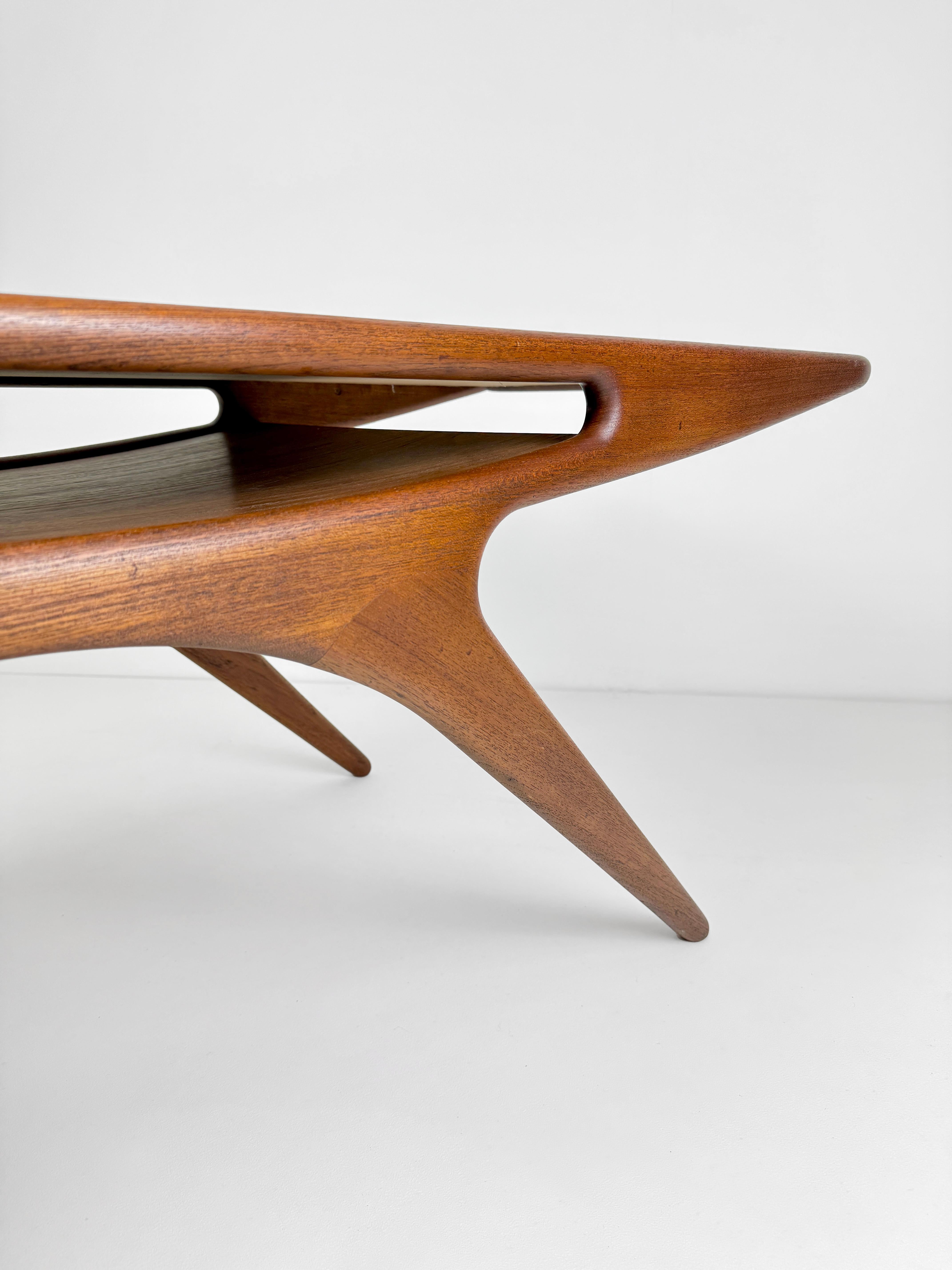 Palissandro Coffee Table Teakwood by Johannes Andersen, for CFC Silkeborg, Denmark 1950's in vendita