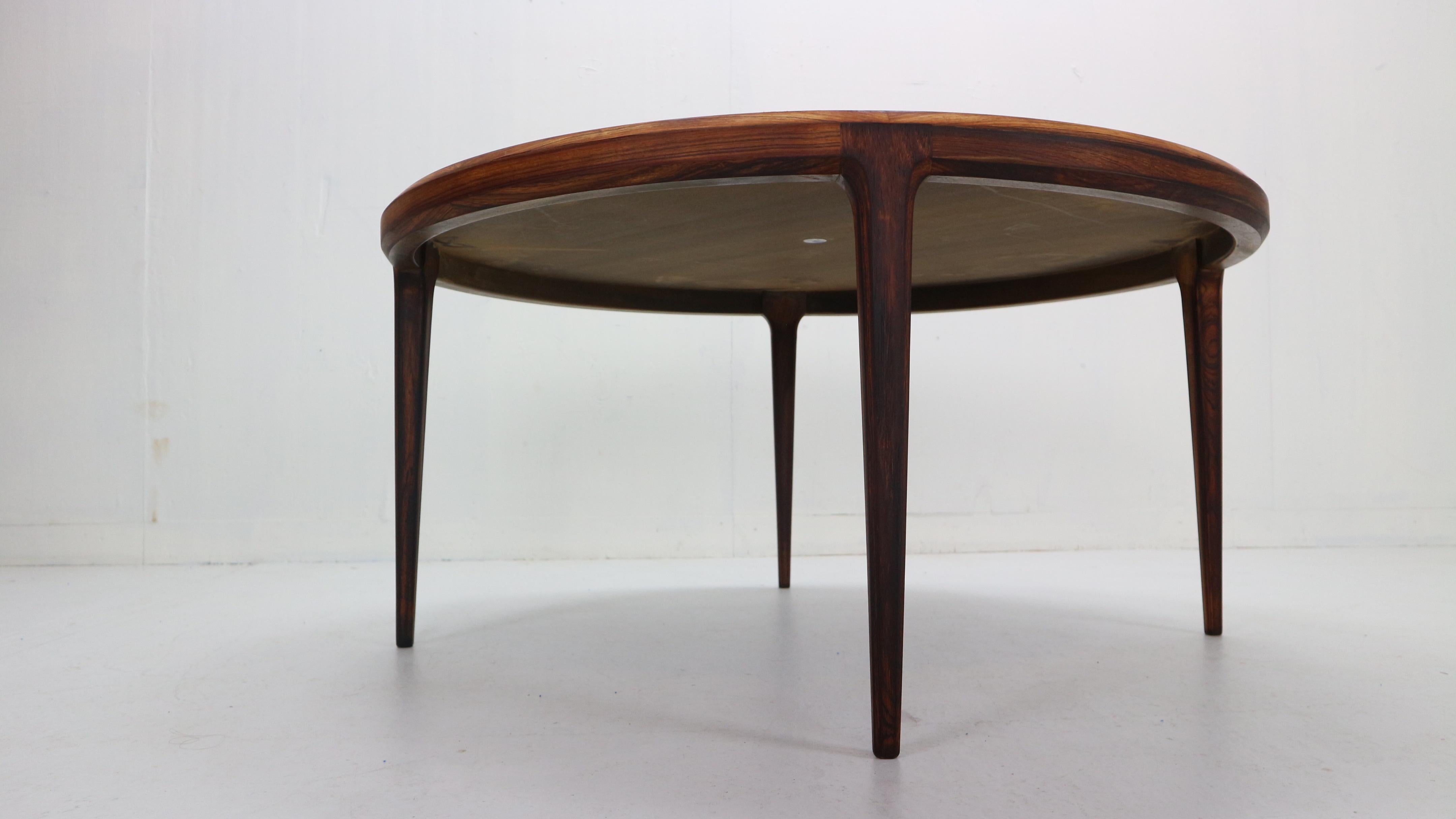 Johannes Andersen Round Coffee, Low Table For CFC Silkeborg, 1960s, Denmark 12