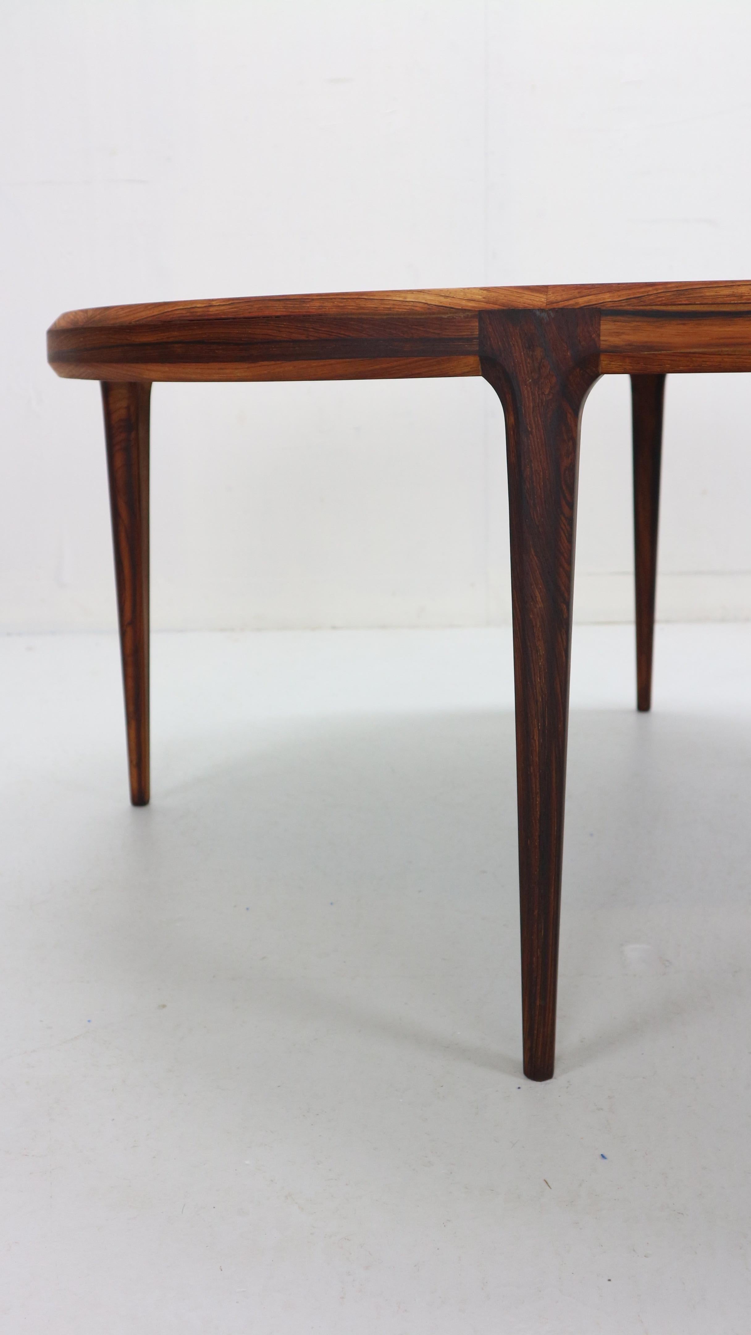 Johannes Andersen Round Coffee, Low Table For CFC Silkeborg, 1960s, Denmark 1