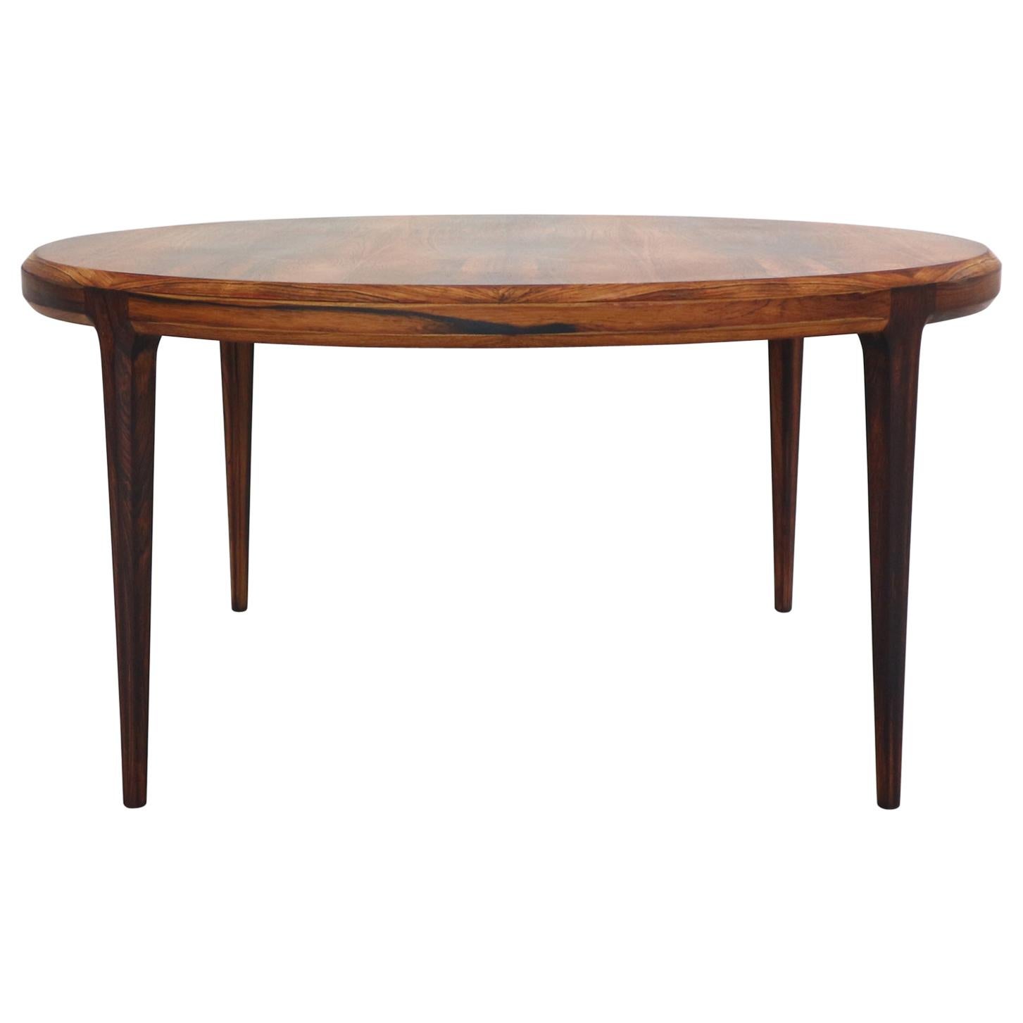 Johannes Andersen Round Coffee, Low Table For CFC Silkeborg, 1960s, Denmark