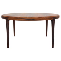 Johannes Andersen Round Coffee, Low Table For CFC Silkeborg, 1960s, Denmark