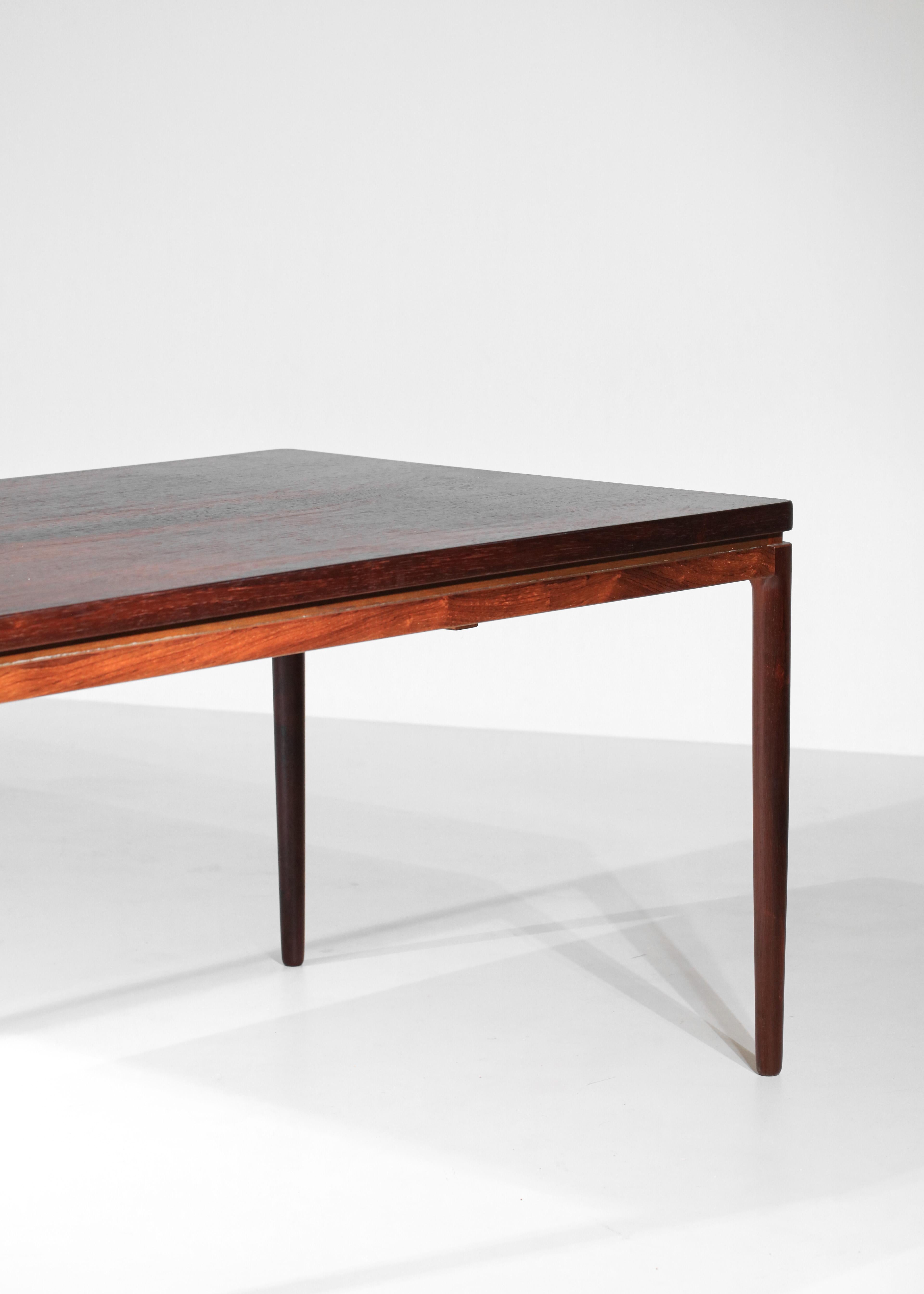 Danish Johannes Andersen Scandinavian dining table in solid wood Linneberg  1960 - H392 For Sale