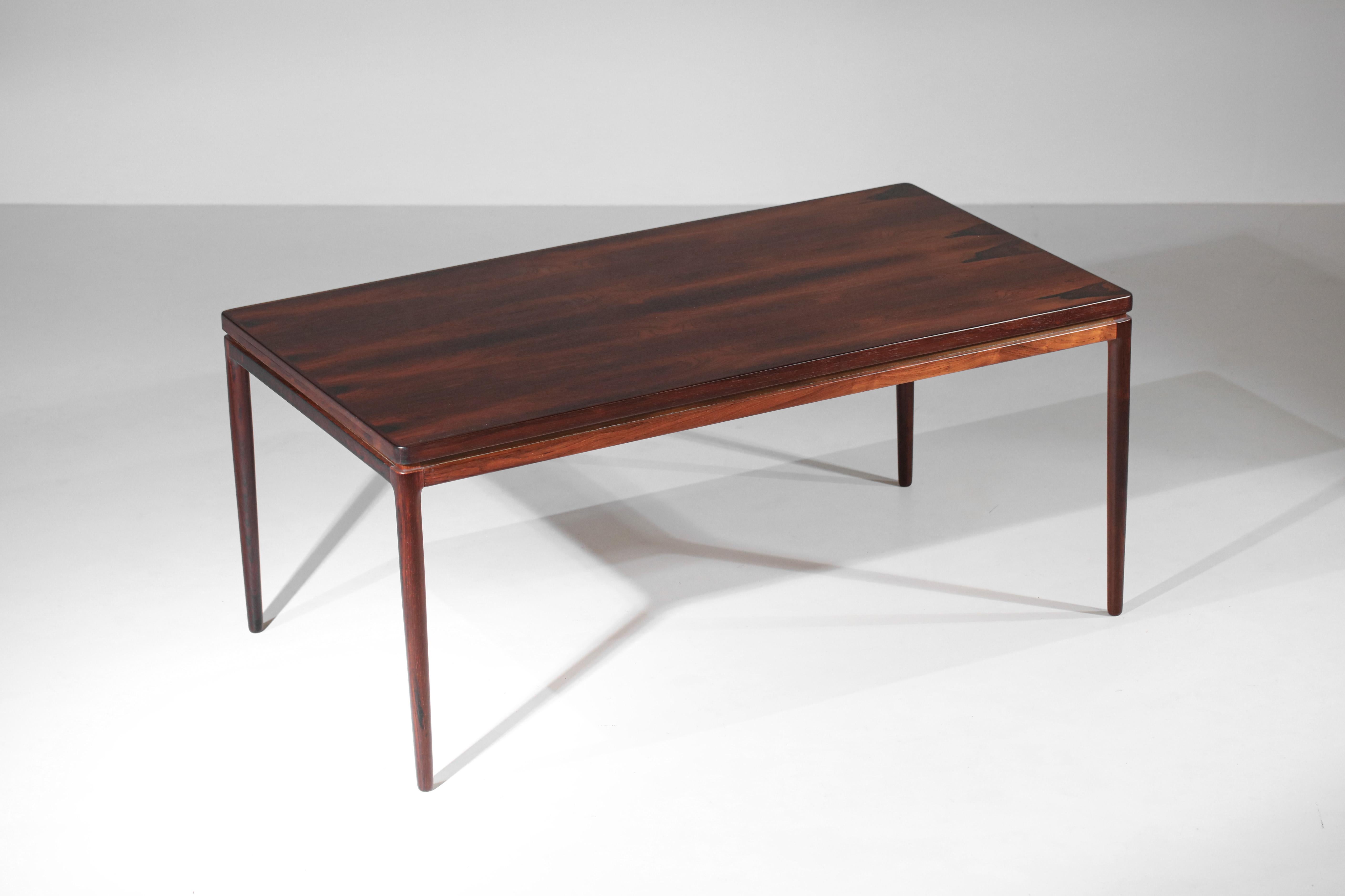 Wood Johannes Andersen Scandinavian dining table in solid wood Linneberg  1960 - H392 For Sale
