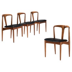 Johannes Andersen Set of Four of 'Juliane' Dining Chairs in Teak 
