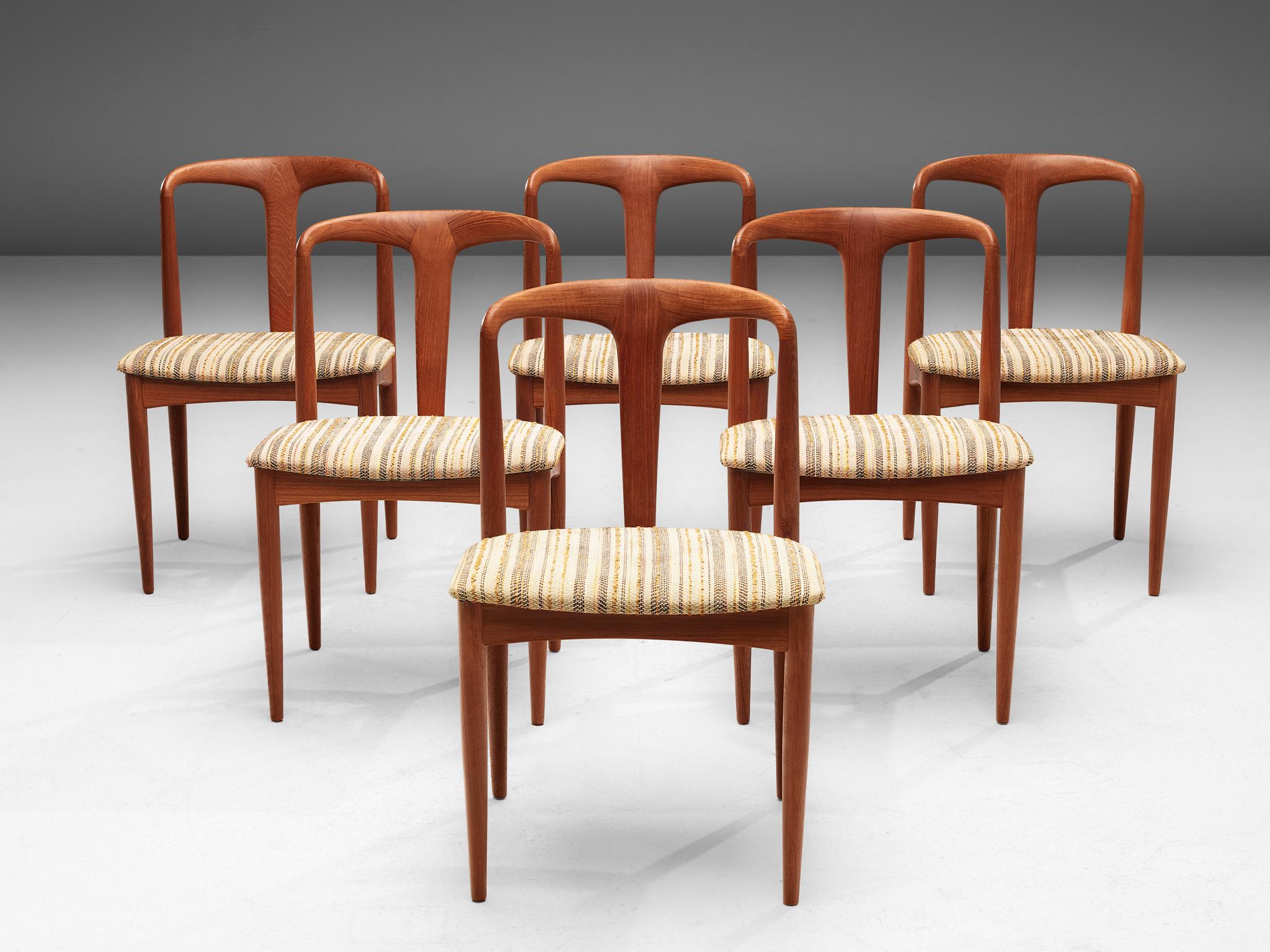 Mid-Century Modern Johannes Andersen Set of 'Juliane' Dining Chairs in Teak