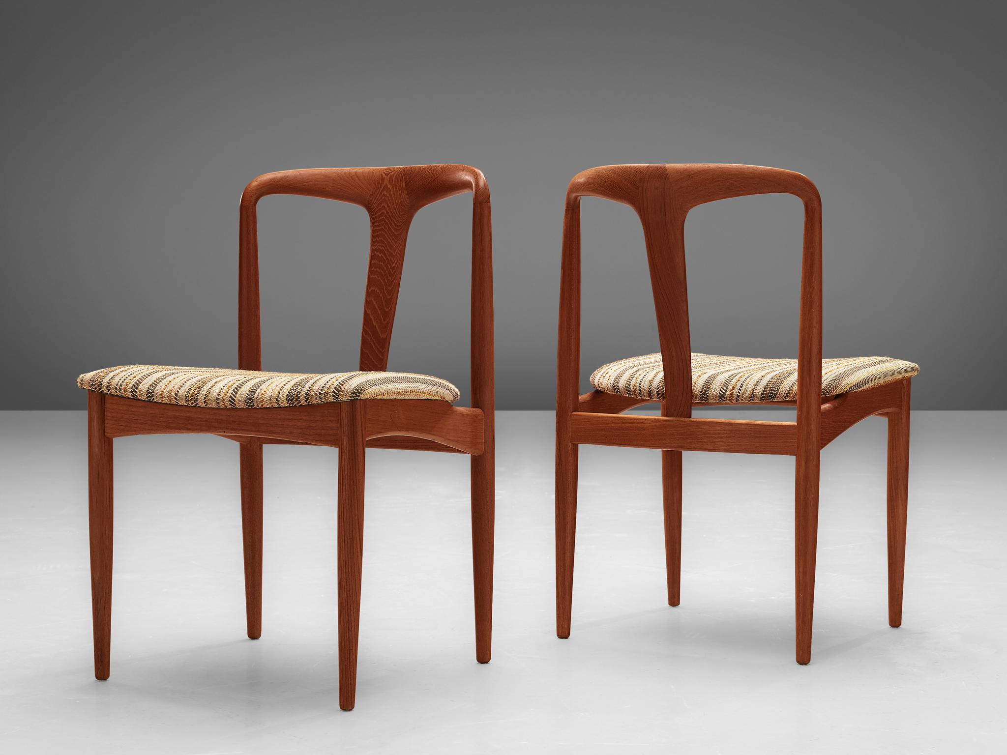 Mid-20th Century Johannes Andersen Set of 'Juliane' Dining Chairs in Teak
