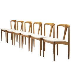 Johannes Andersen Set of Six 'Juliane' Dining Chairs in Teak