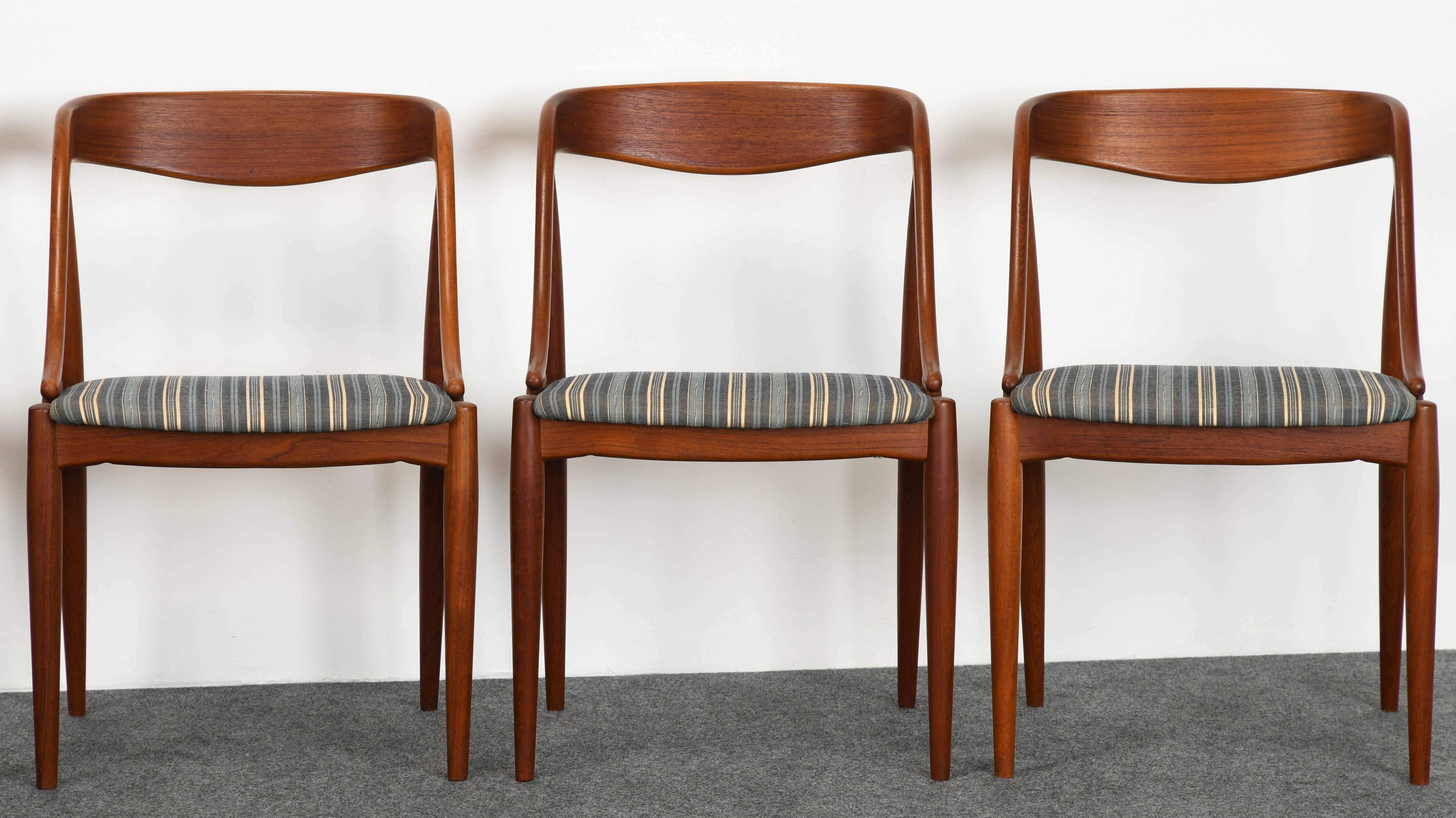 Mid-20th Century Johannes Andersen Set of Six Teak Dining Chairs, 1960s