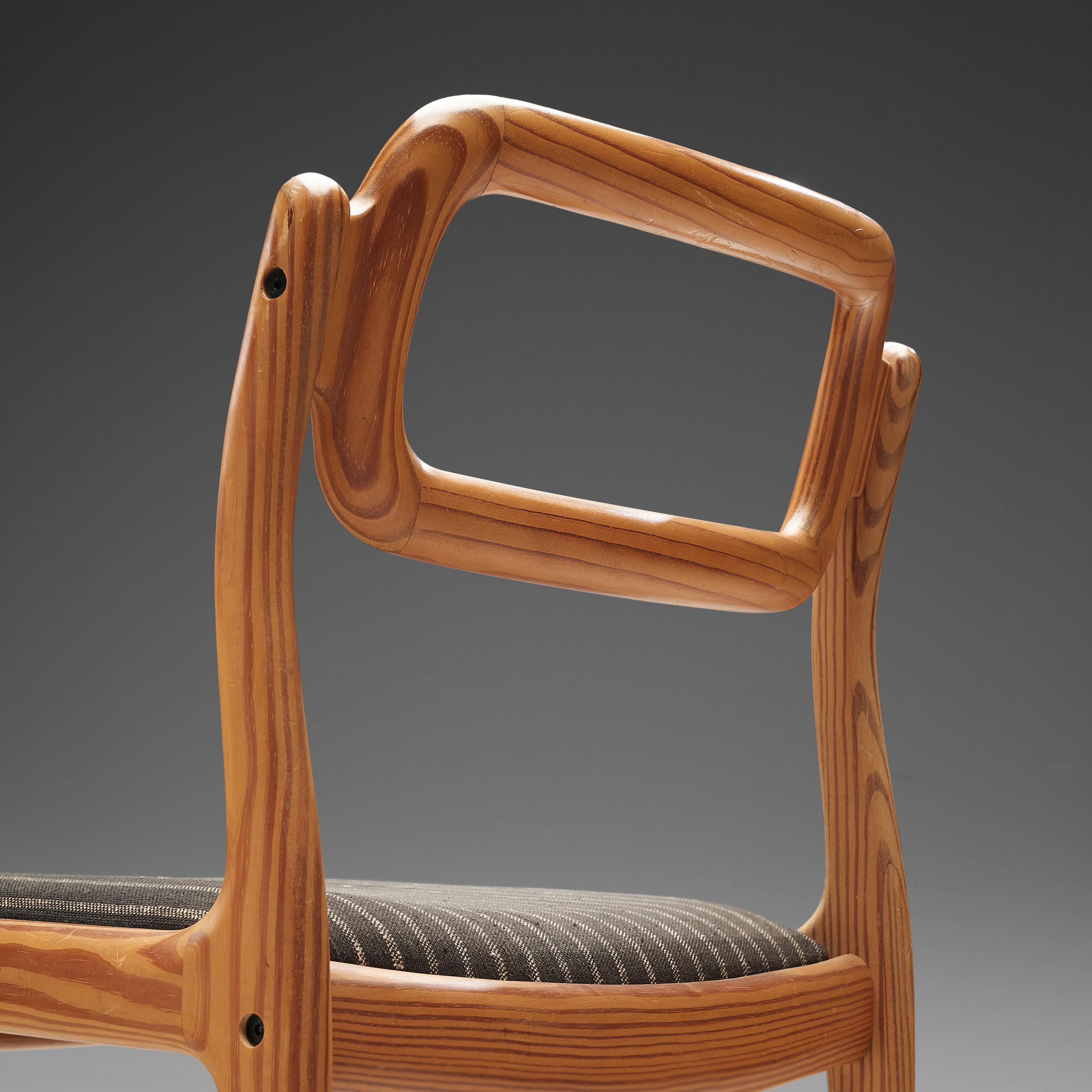 Scandinavian Modern Johannes Andersen Set of Ten Dining Chairs in Pine