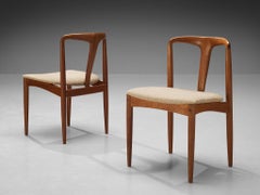 Ensemble de douze chaises de salle à manger en teck de Johannes Andersen